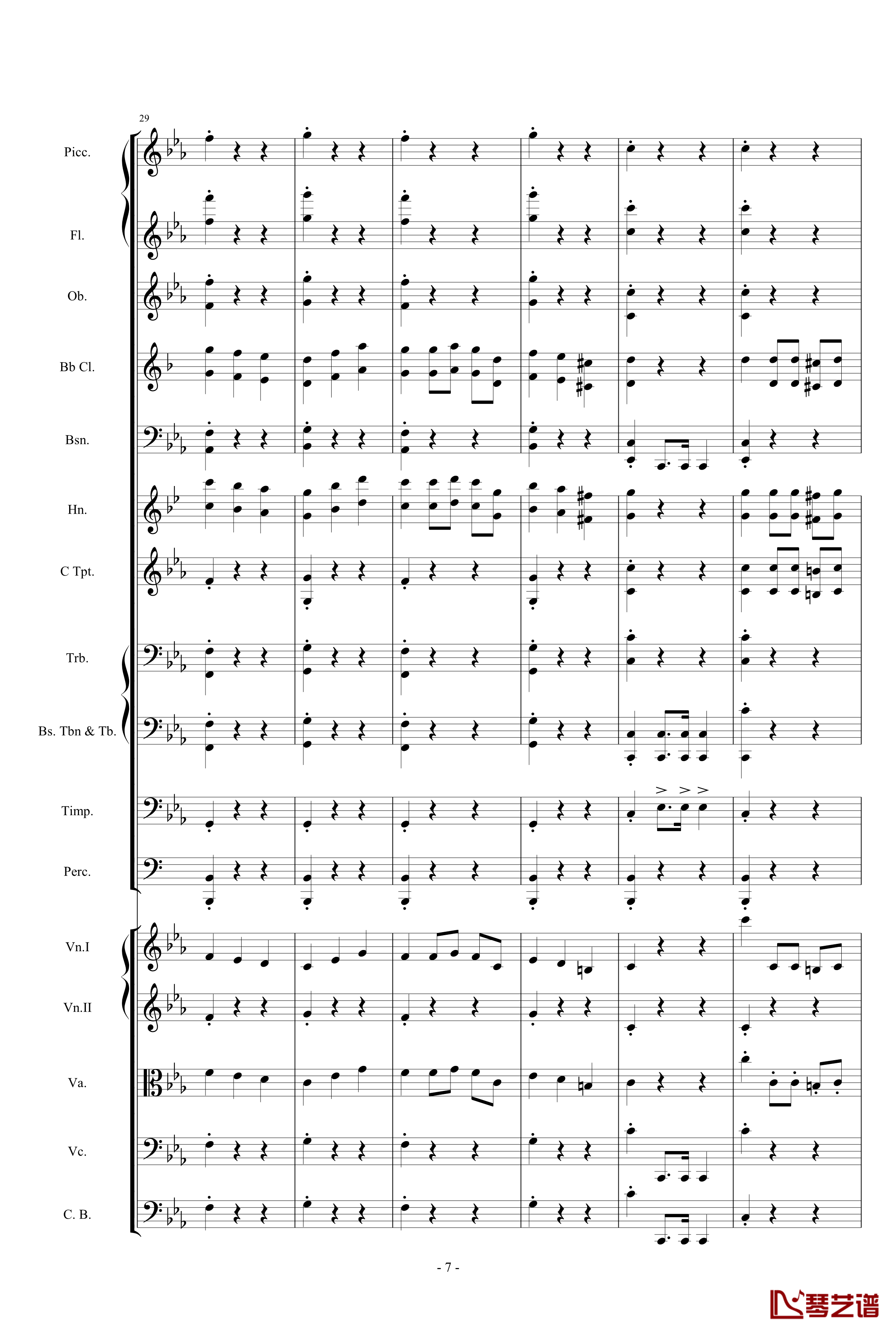 愤怒的小鸟交响曲第三乐章Op.5 no.3钢琴谱-105725787