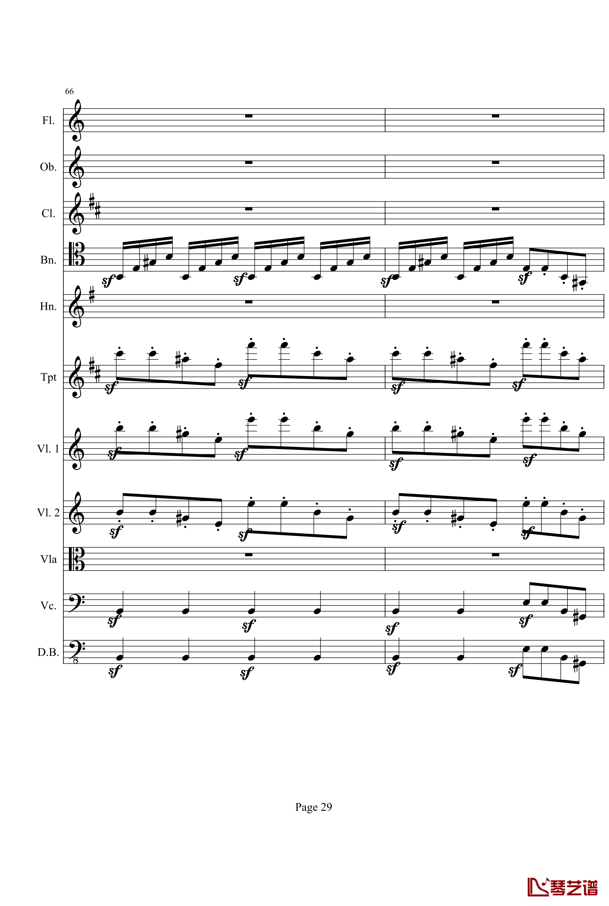 奏鸣曲之交响钢琴谱-第21-Ⅰ-贝多芬-beethoven29