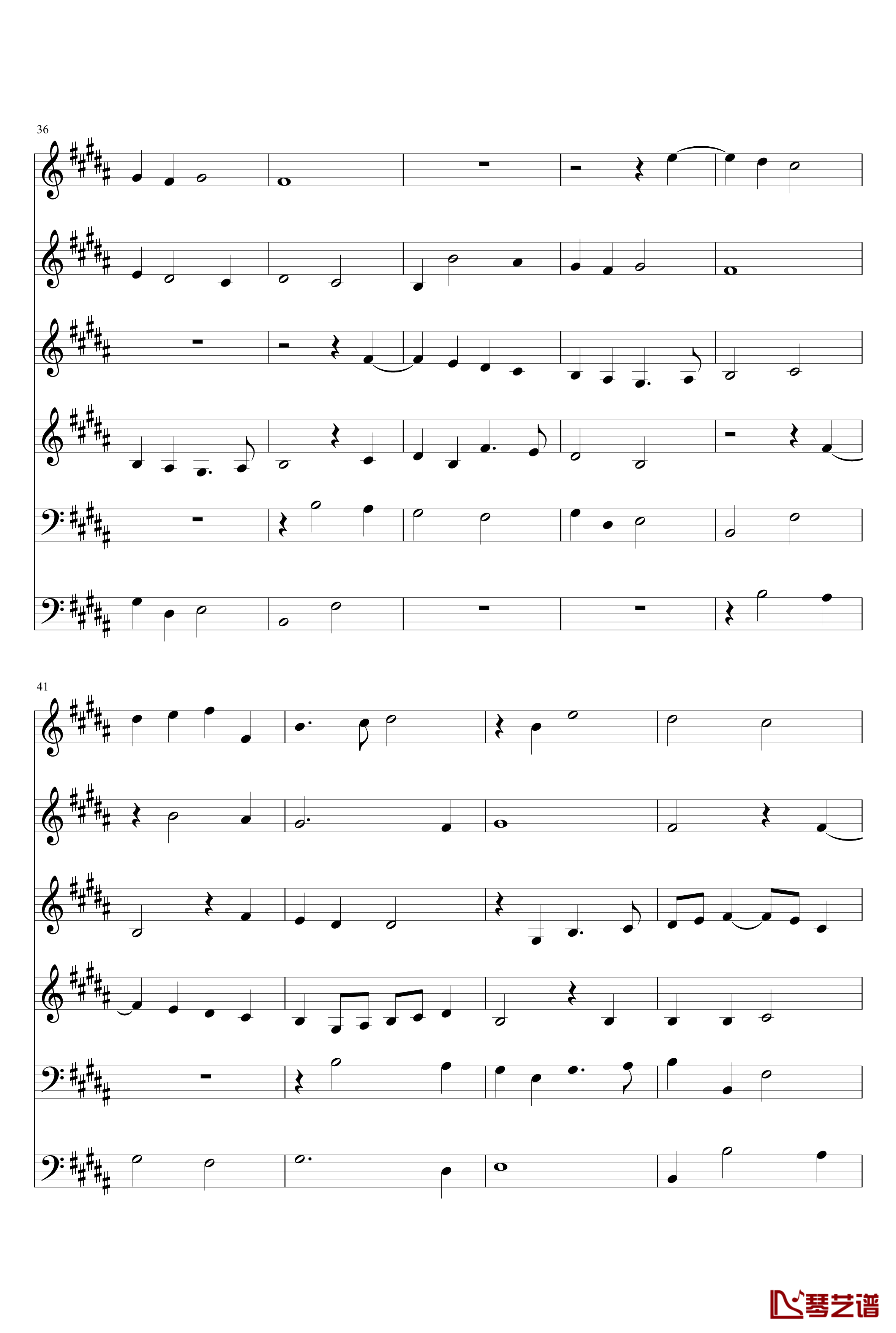 Missa Papae Marcelli钢琴谱-Kyrie-帕莱斯特里那-Palestrina5