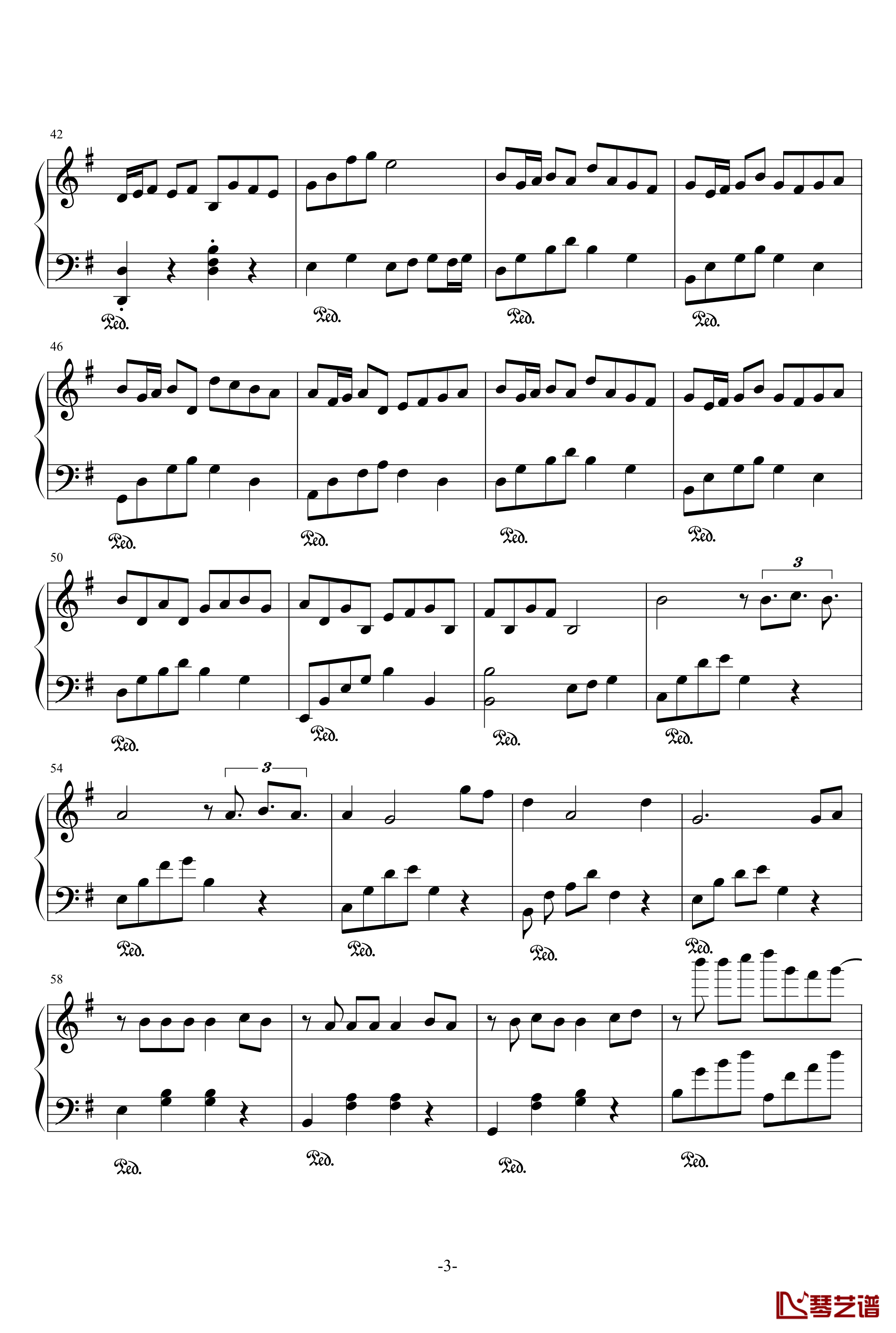 Dan melody钢琴谱-汪小文3