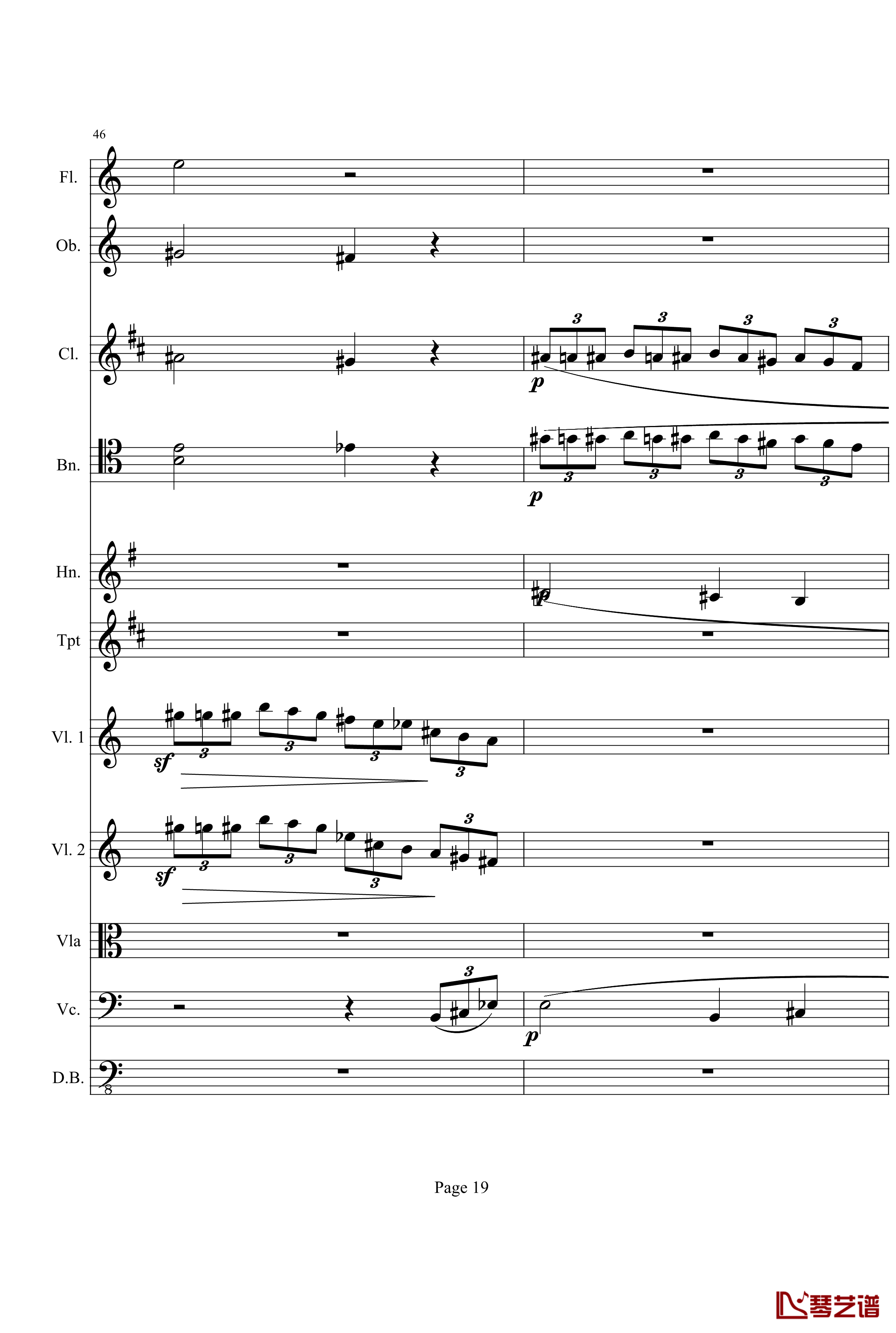 奏鸣曲之交响钢琴谱-第21首-Ⅰ-贝多芬-beethoven19