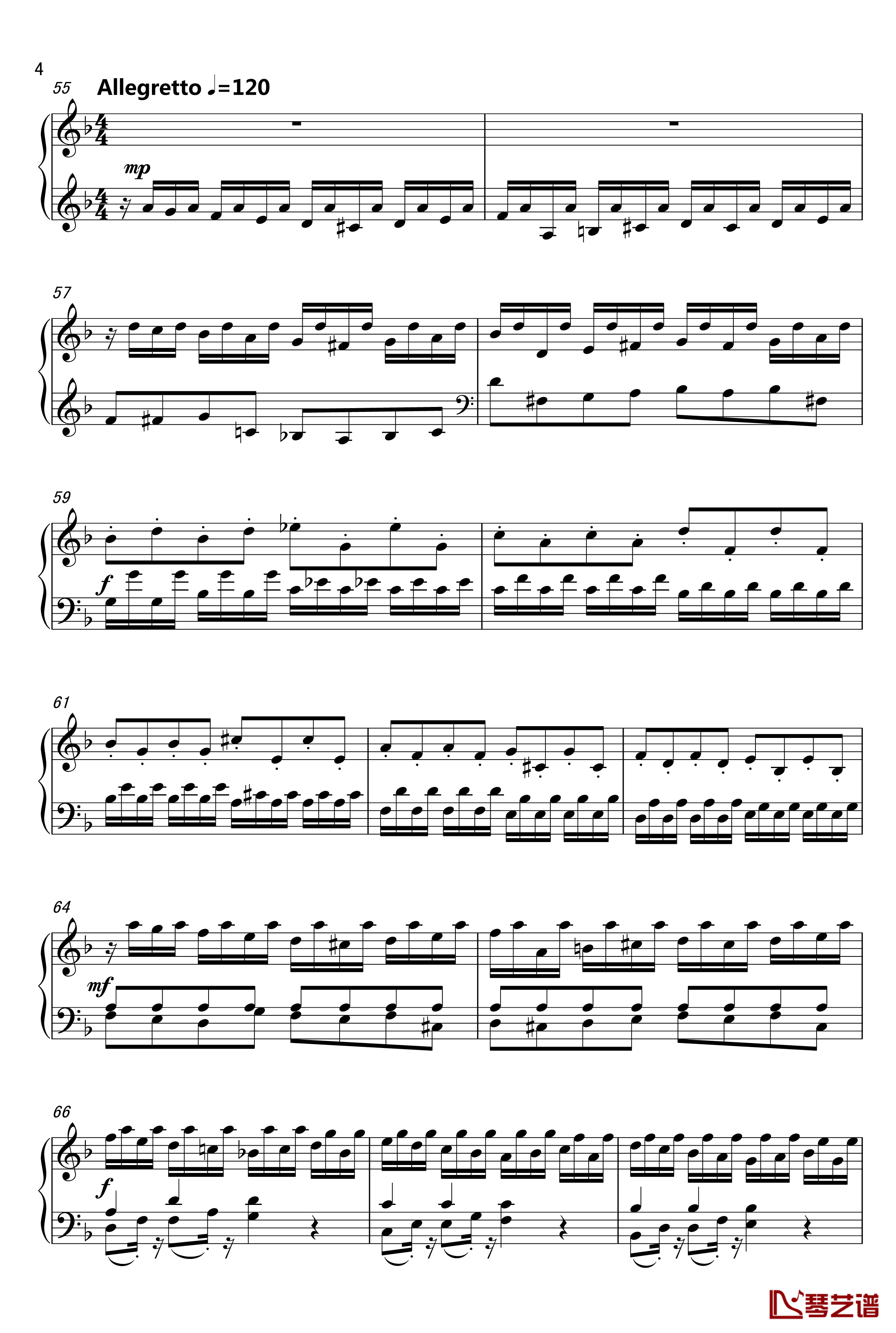 Rollerball钢琴谱-Toccata&Fugue -马克西姆-Maksim·Mrvica4