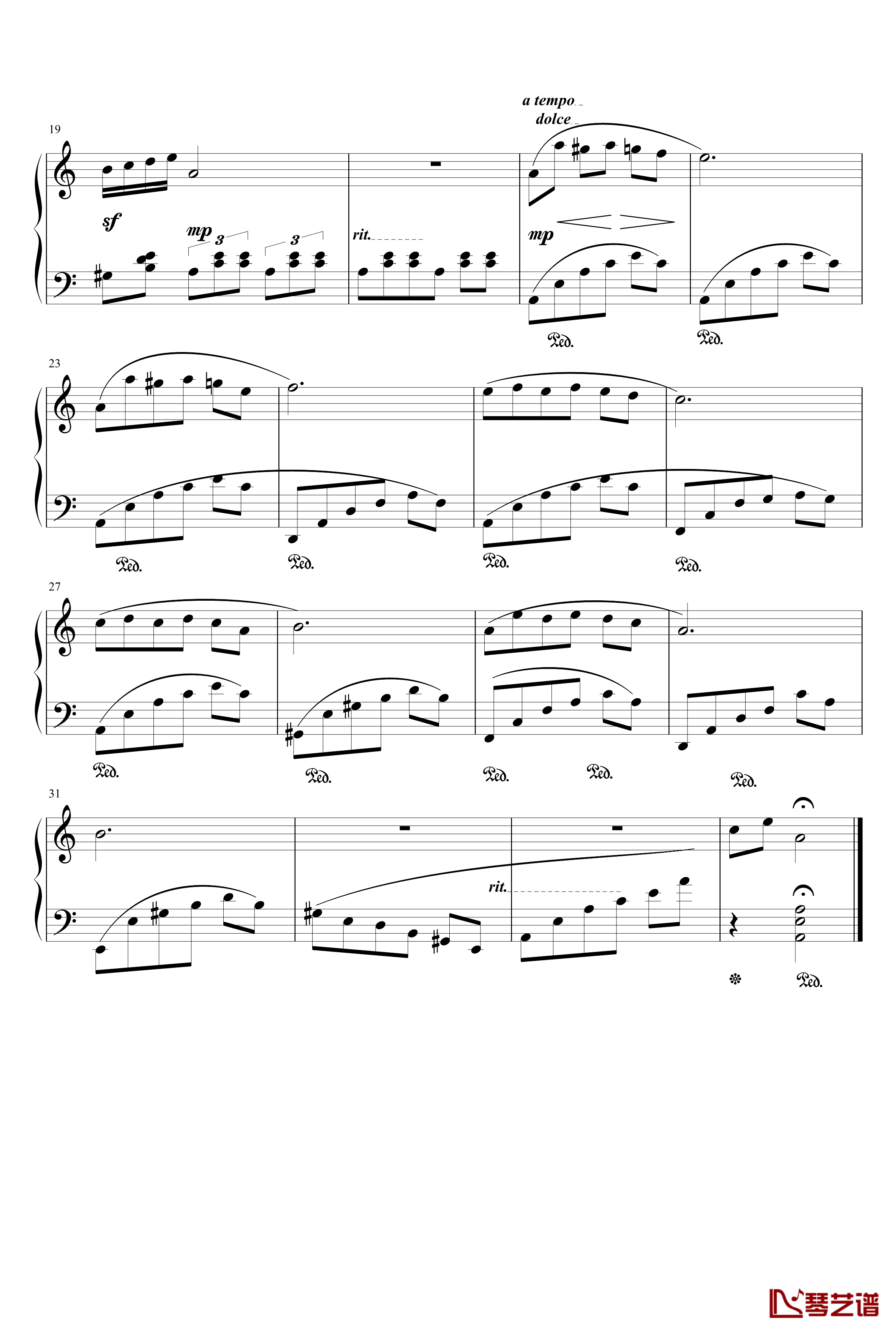 单三部小练习1钢琴谱-刘佳2