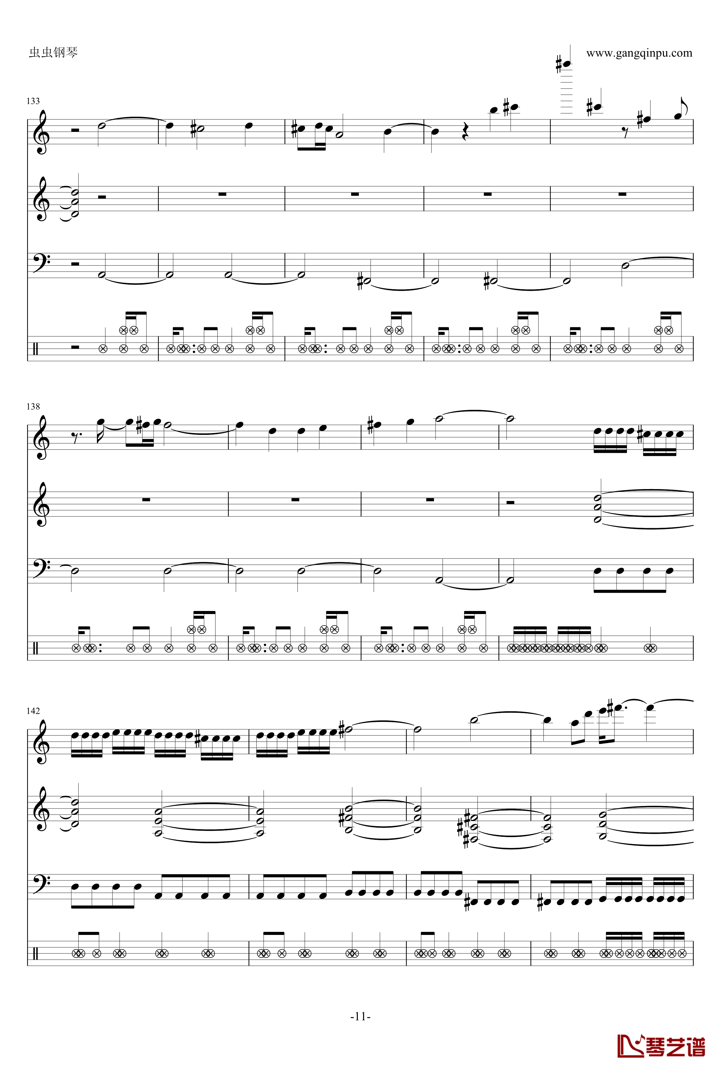 钢琴摇滚卡农钢琴谱-帕赫贝尔-Pachelbel11