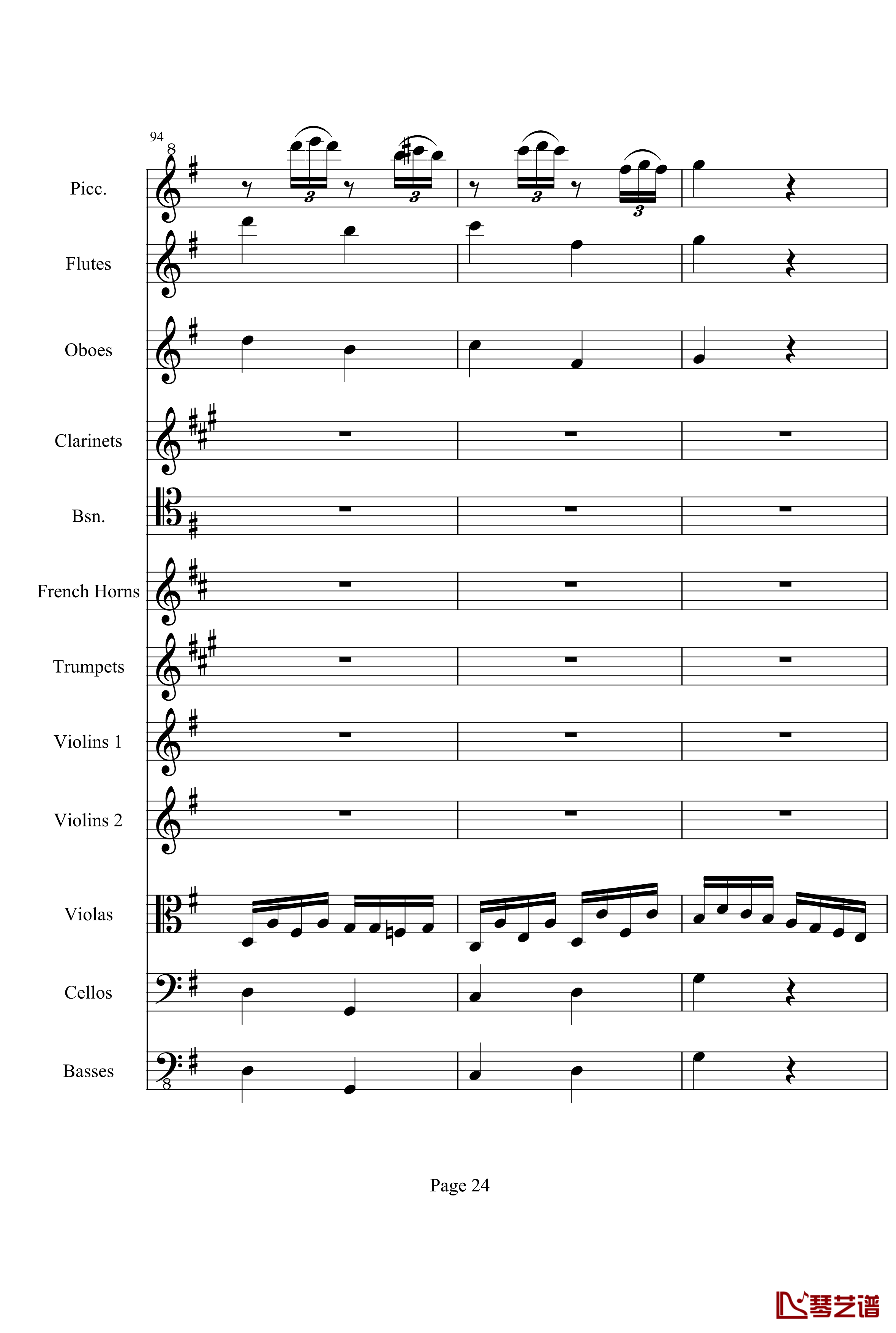 奏鸣曲之交响钢琴谱-第25首-Ⅲ-贝多芬-beethoven24