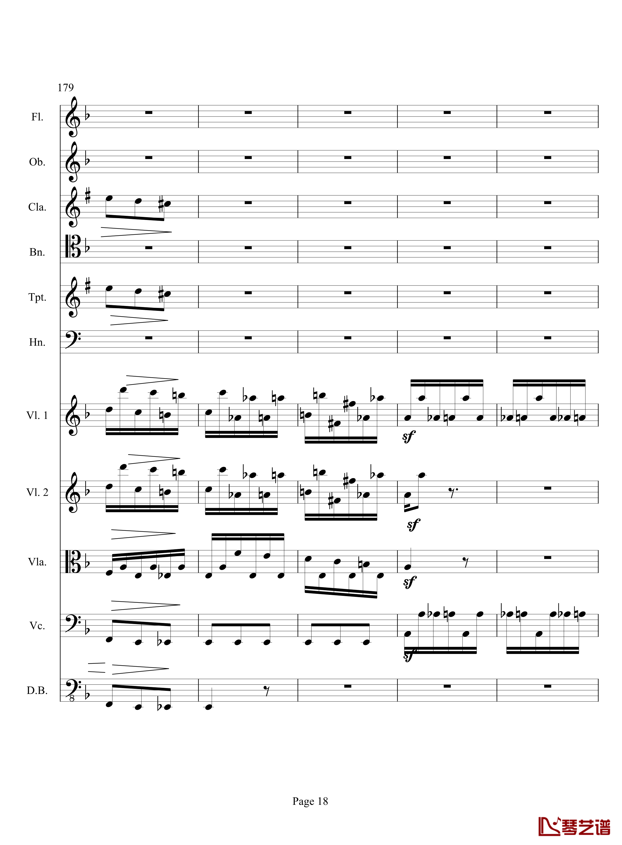 奏鸣曲之交响钢琴谱-第17首-Ⅲ-贝多芬-beethoven18