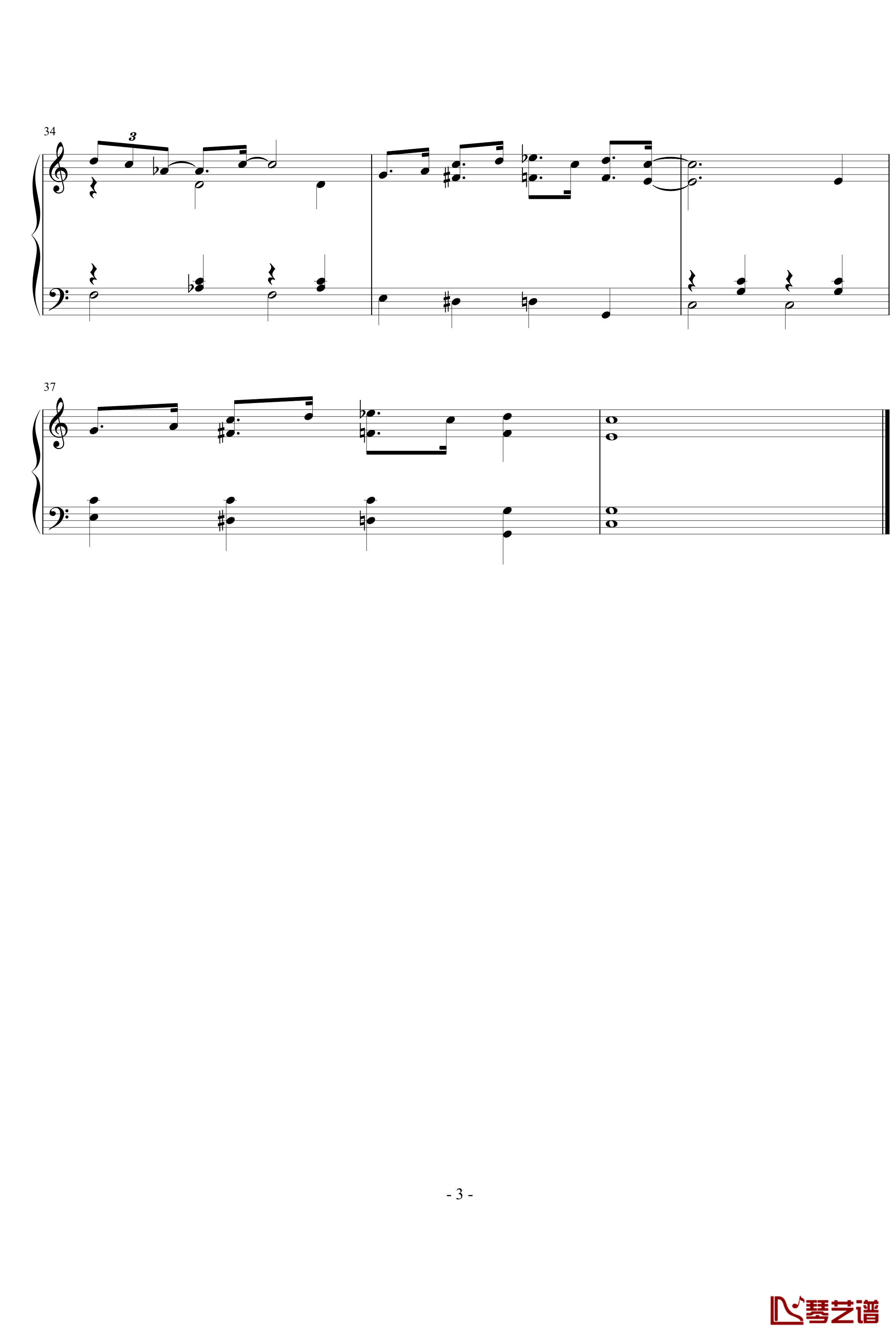 Dream a little dream钢琴谱-Yiruma3