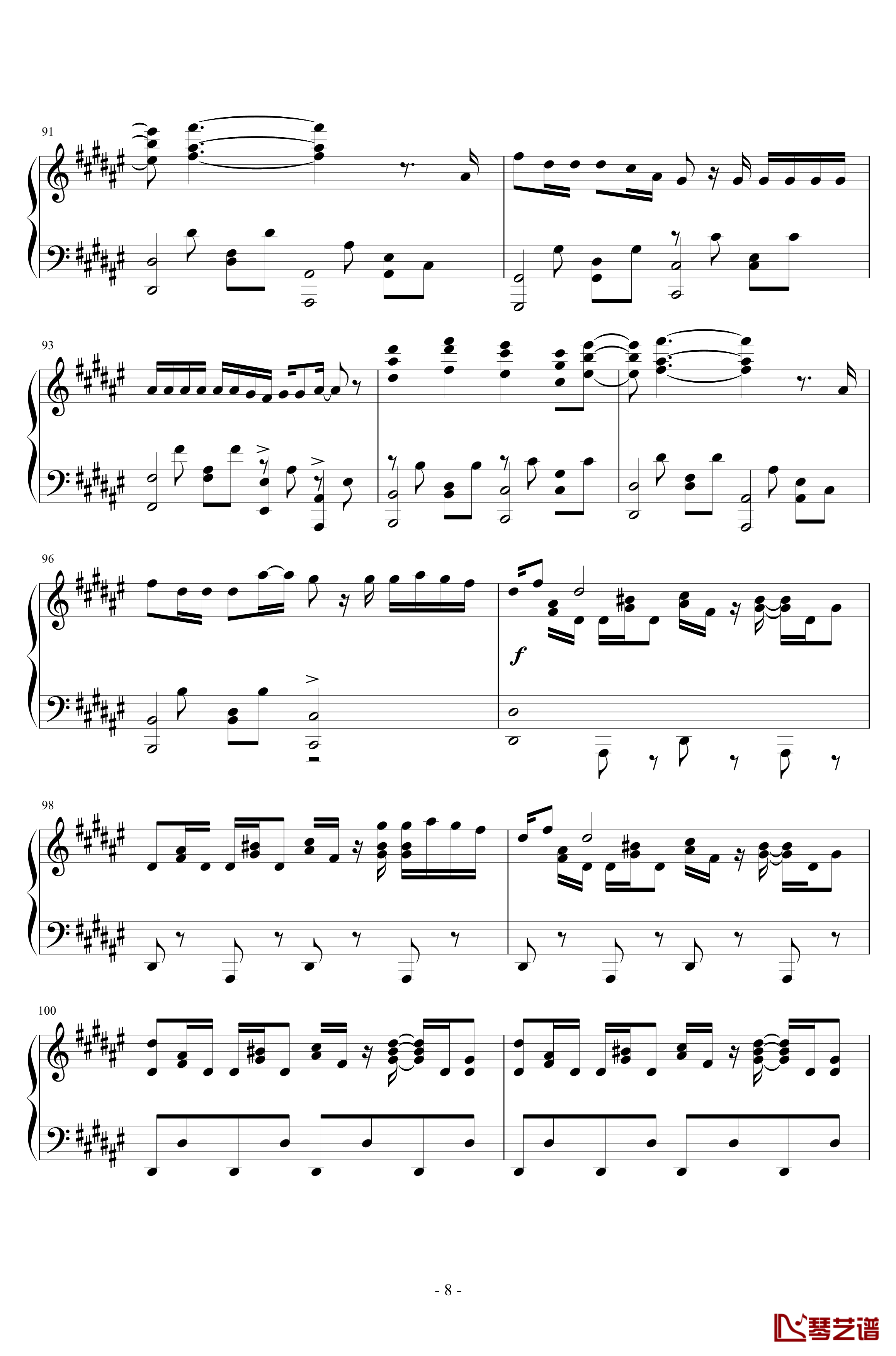 SNOBBISM钢琴谱 -Neru8