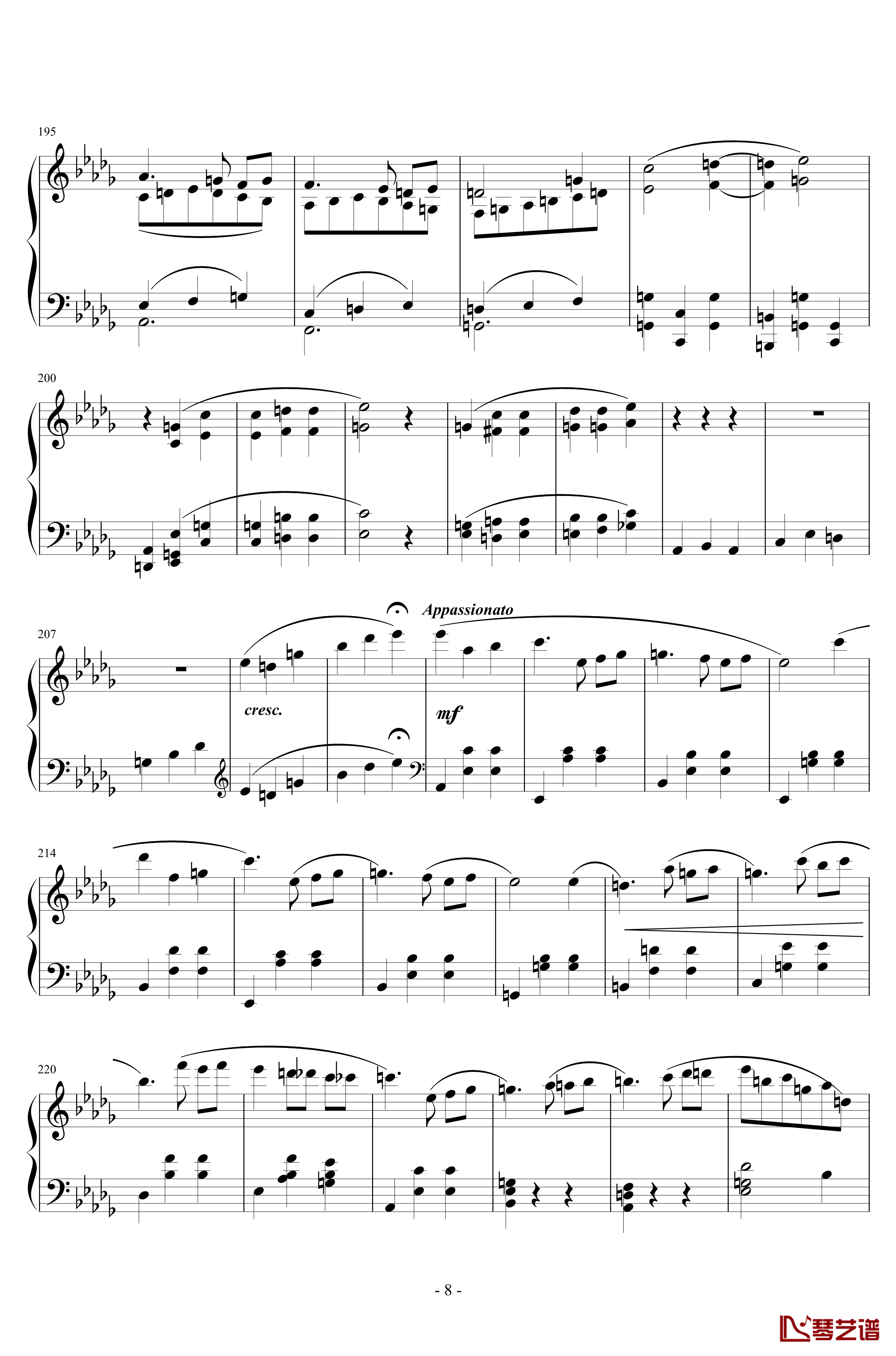 第三乐章钢琴谱-A大调奏鸣曲-清代皇帝8