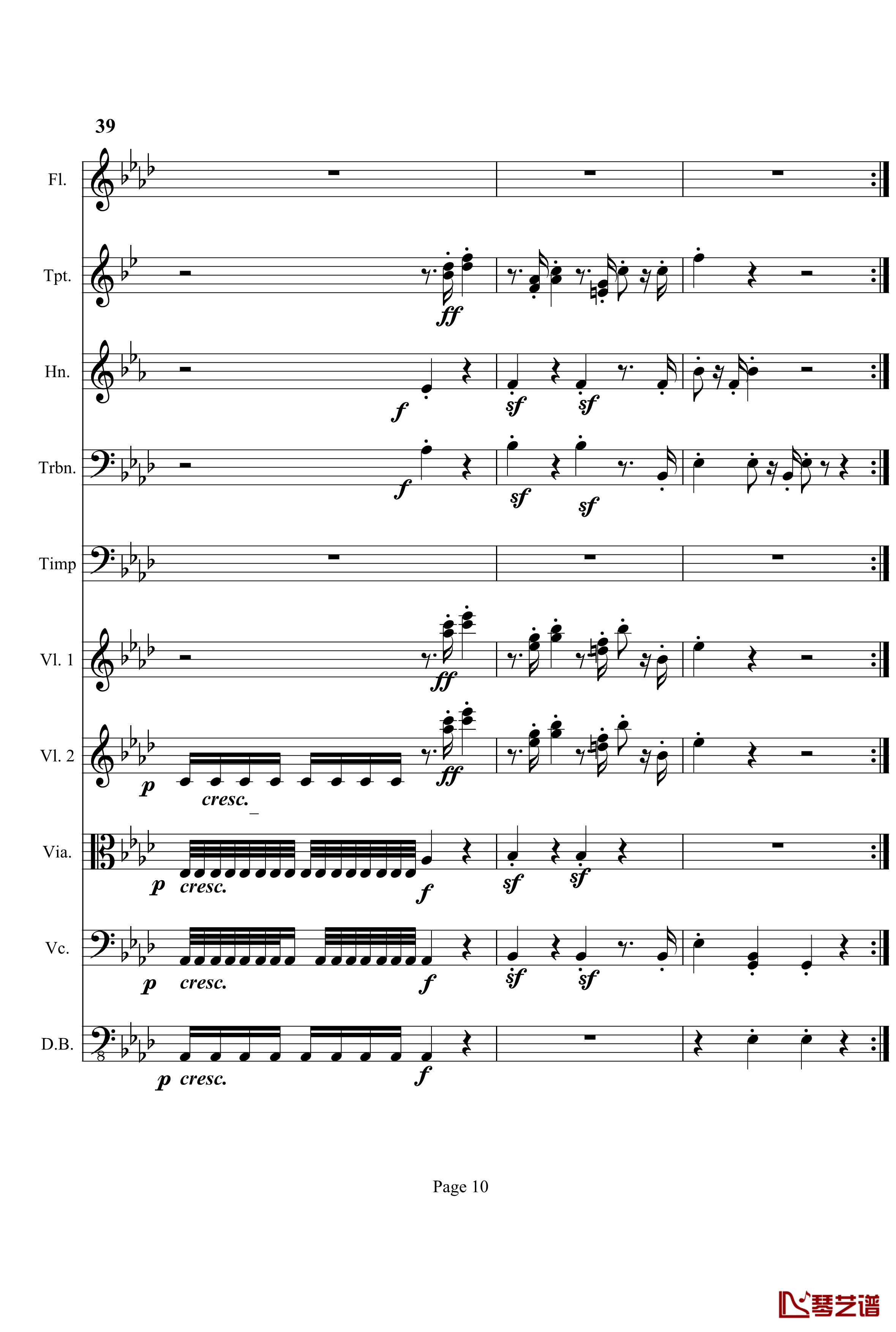 奏鸣曲之交响钢琴谱-第12首-Ⅲ-贝多芬-beethoven10