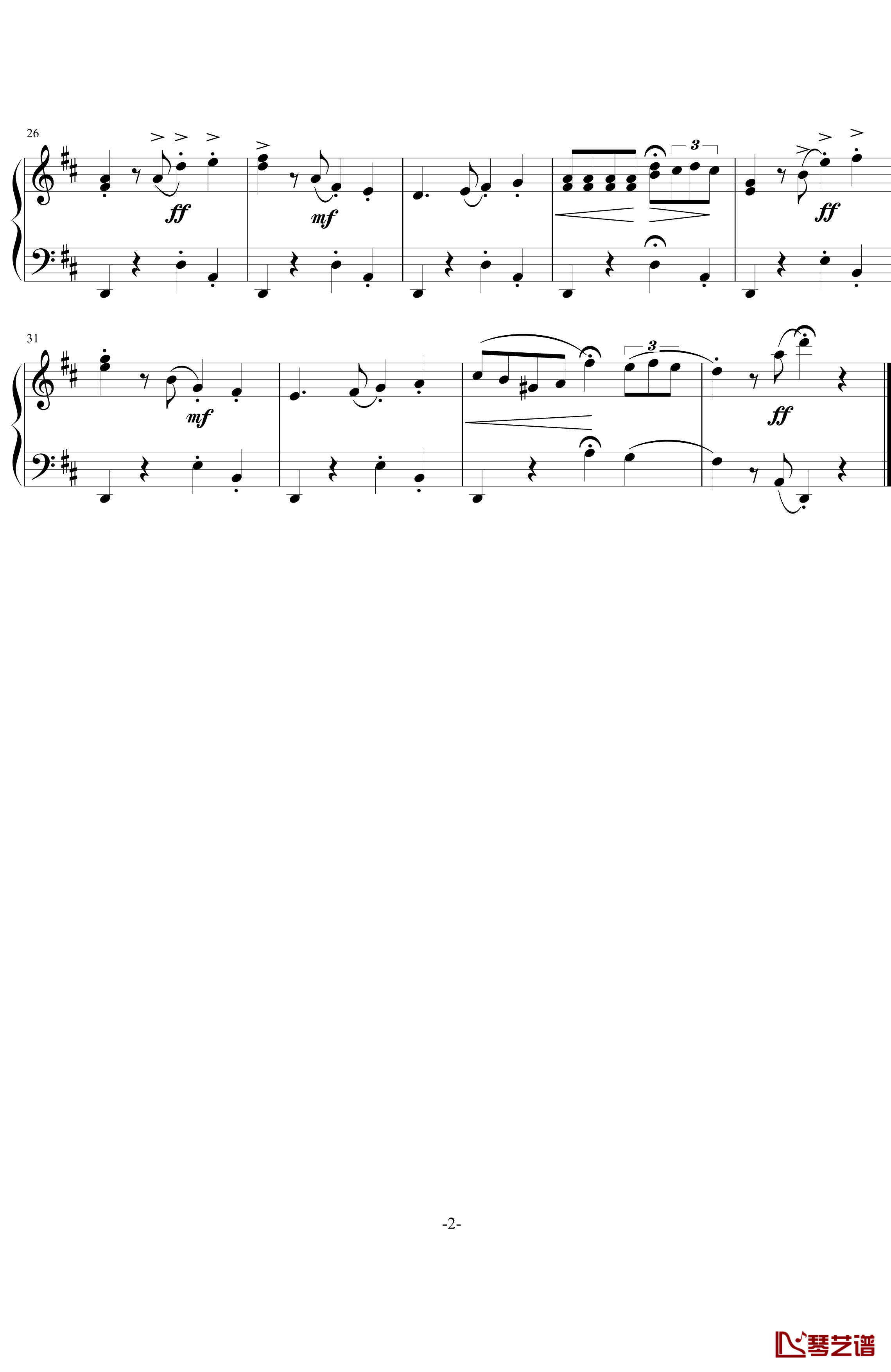 哈巴涅拉钢琴谱-卡门-比才-Bizet2
