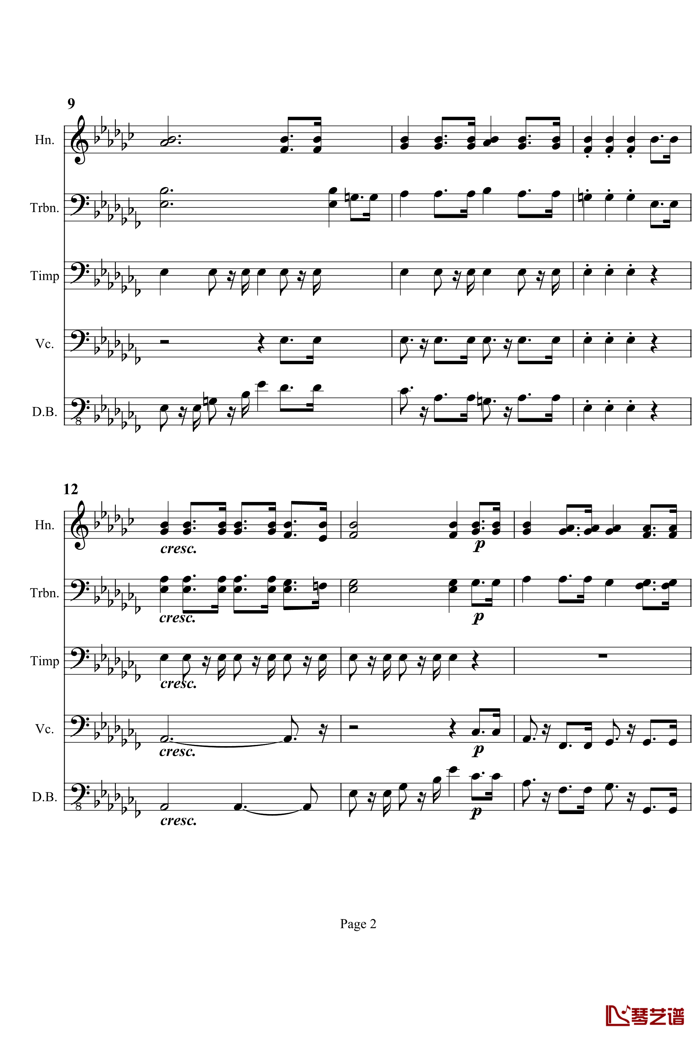奏鸣曲之交响钢琴谱-第12首-Ⅲ-贝多芬-beethoven2