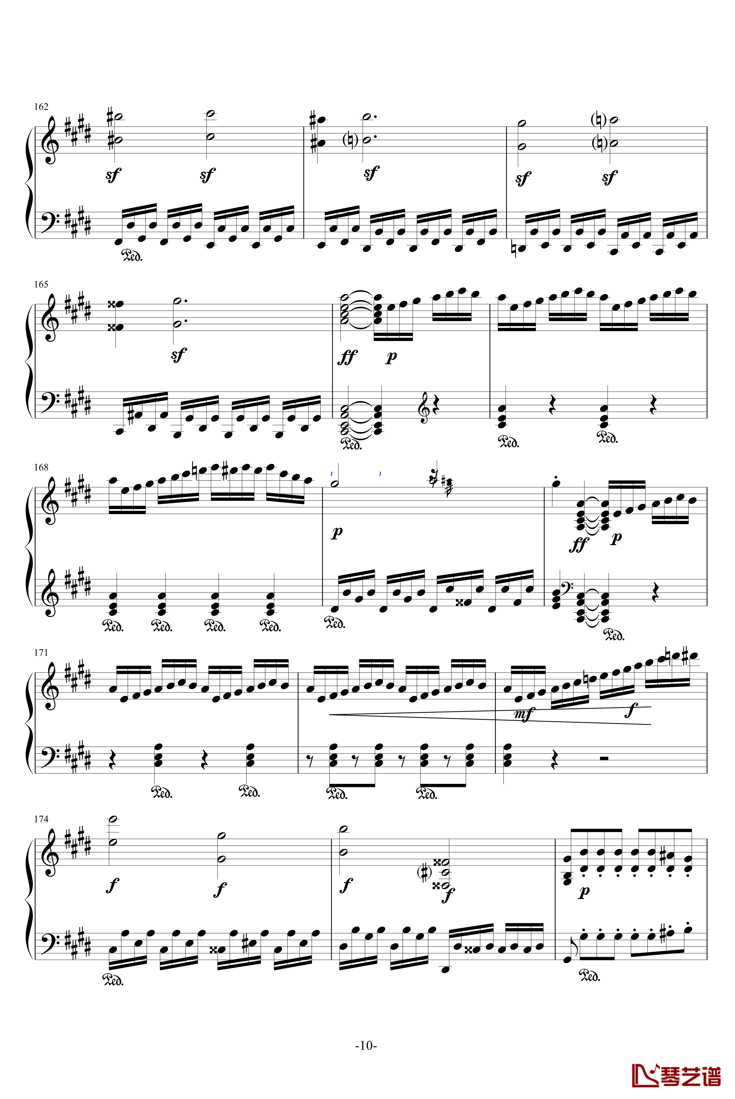 月光奏鸣曲钢琴谱-1，2，3乐章-贝多芬-beethoven10
