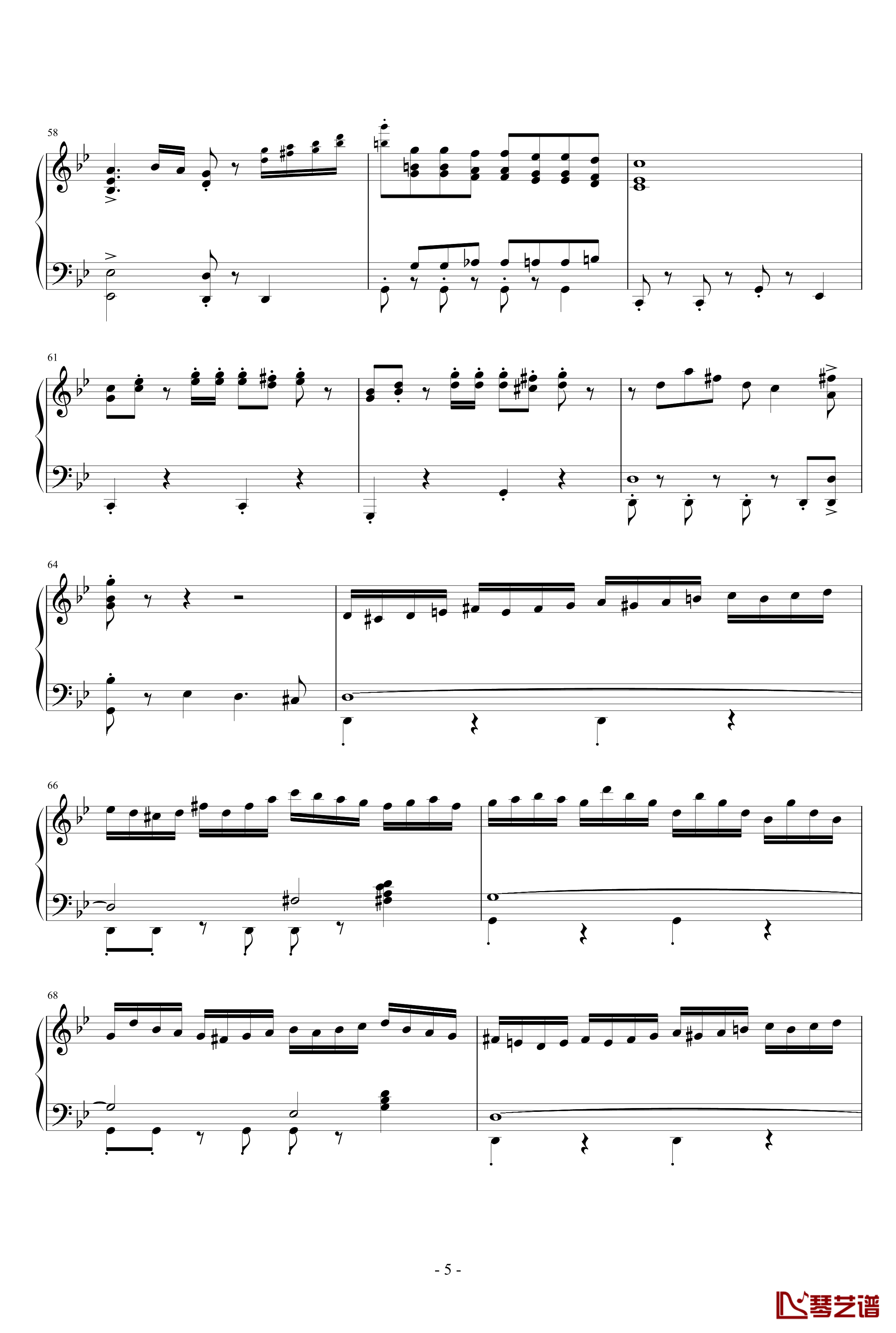 La Cumparsita钢琴谱-James Last5