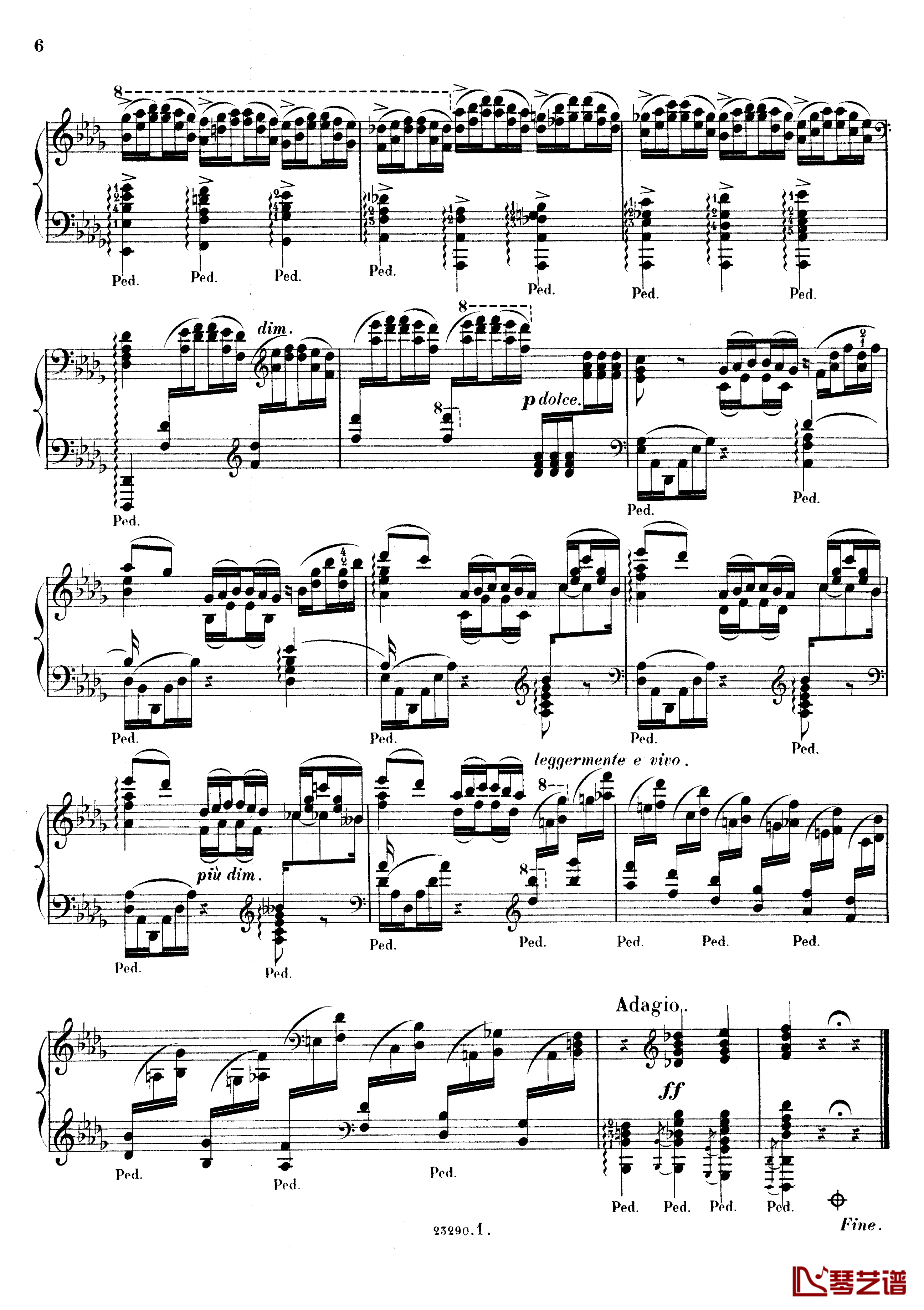 降D大调音乐会练习曲 Op.10No.1-斯甘巴蒂6