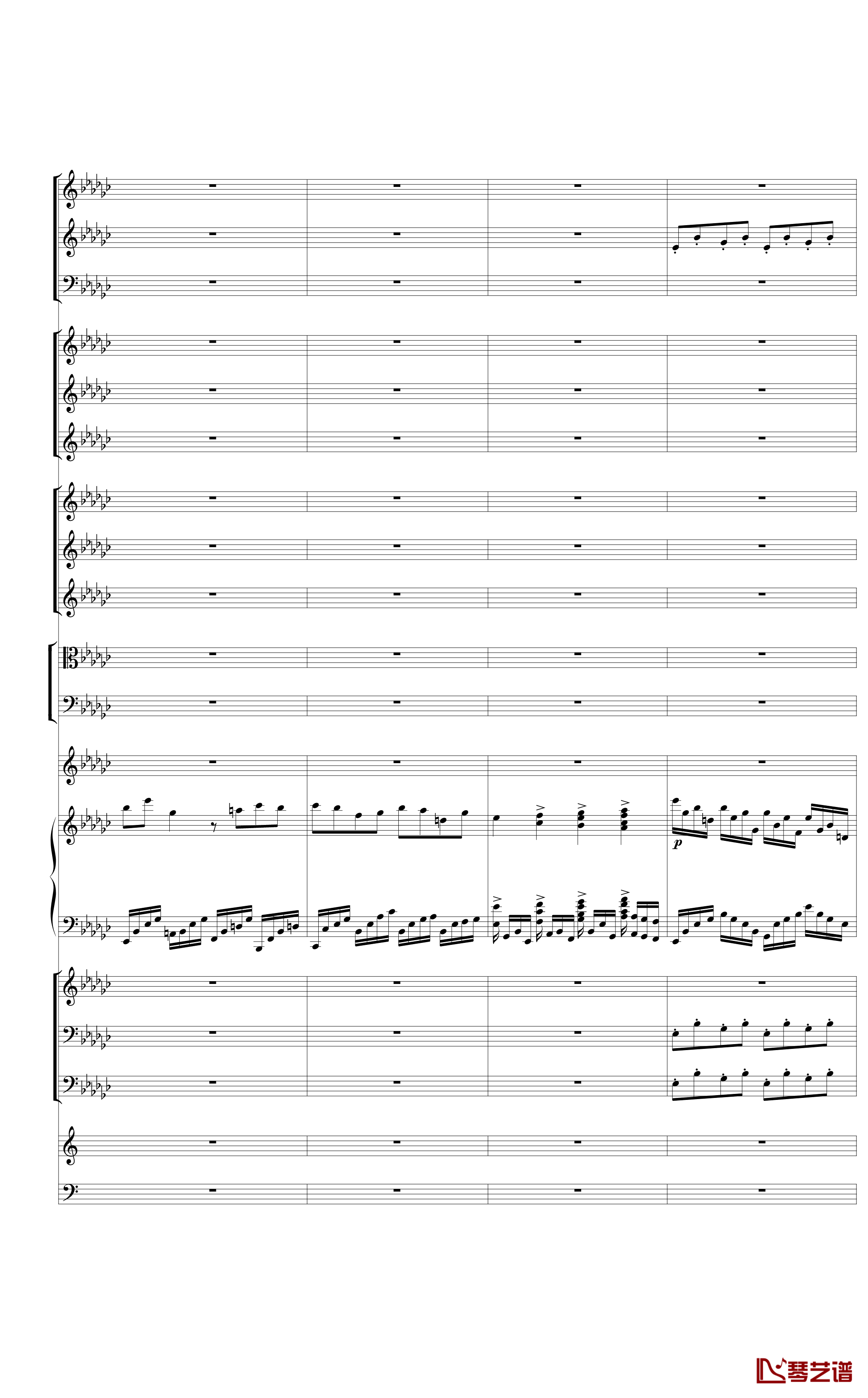 Piano Concerto No.3 in E Flat minor,I钢琴谱-热情而辉煌5