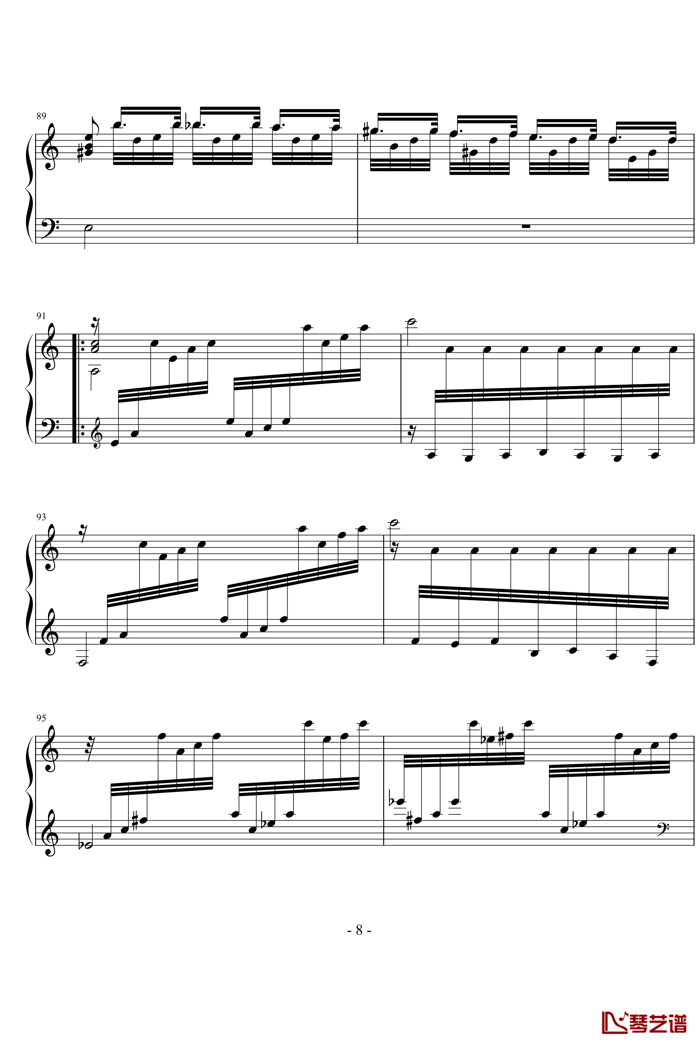 Pianto Dell Amante钢琴谱-未知分类8
