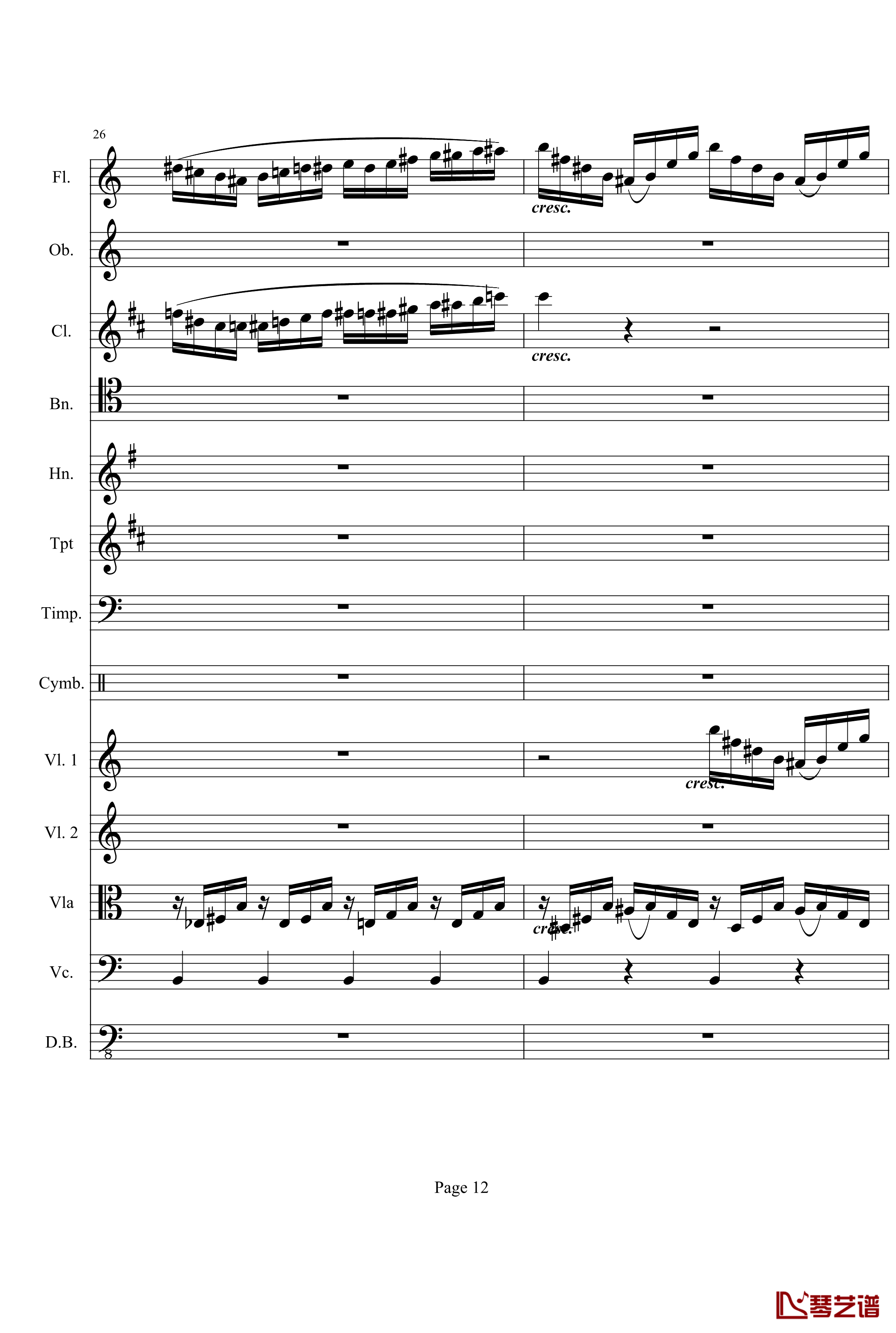 奏鸣曲之交响钢琴谱-第21-Ⅰ-贝多芬-beethoven12