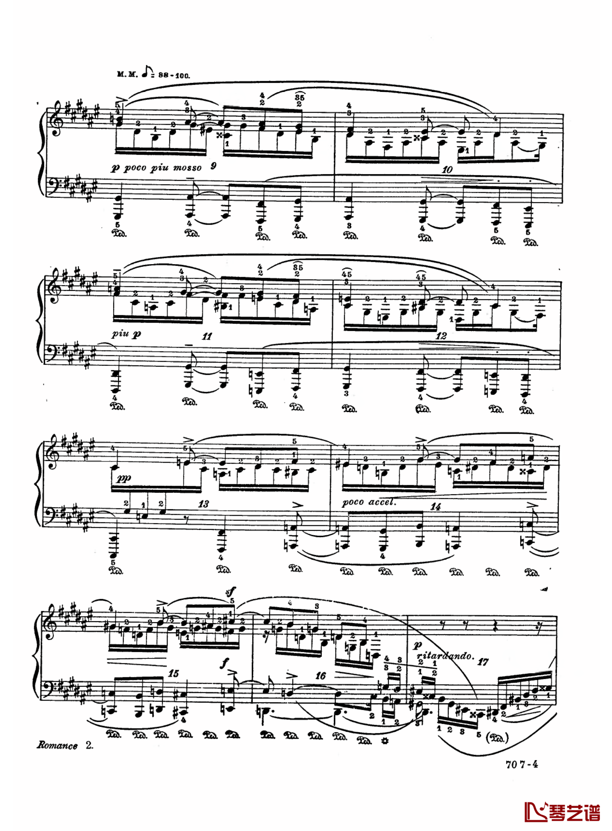 升F大调浪漫曲Op.28  No.2钢琴谱-舒曼2