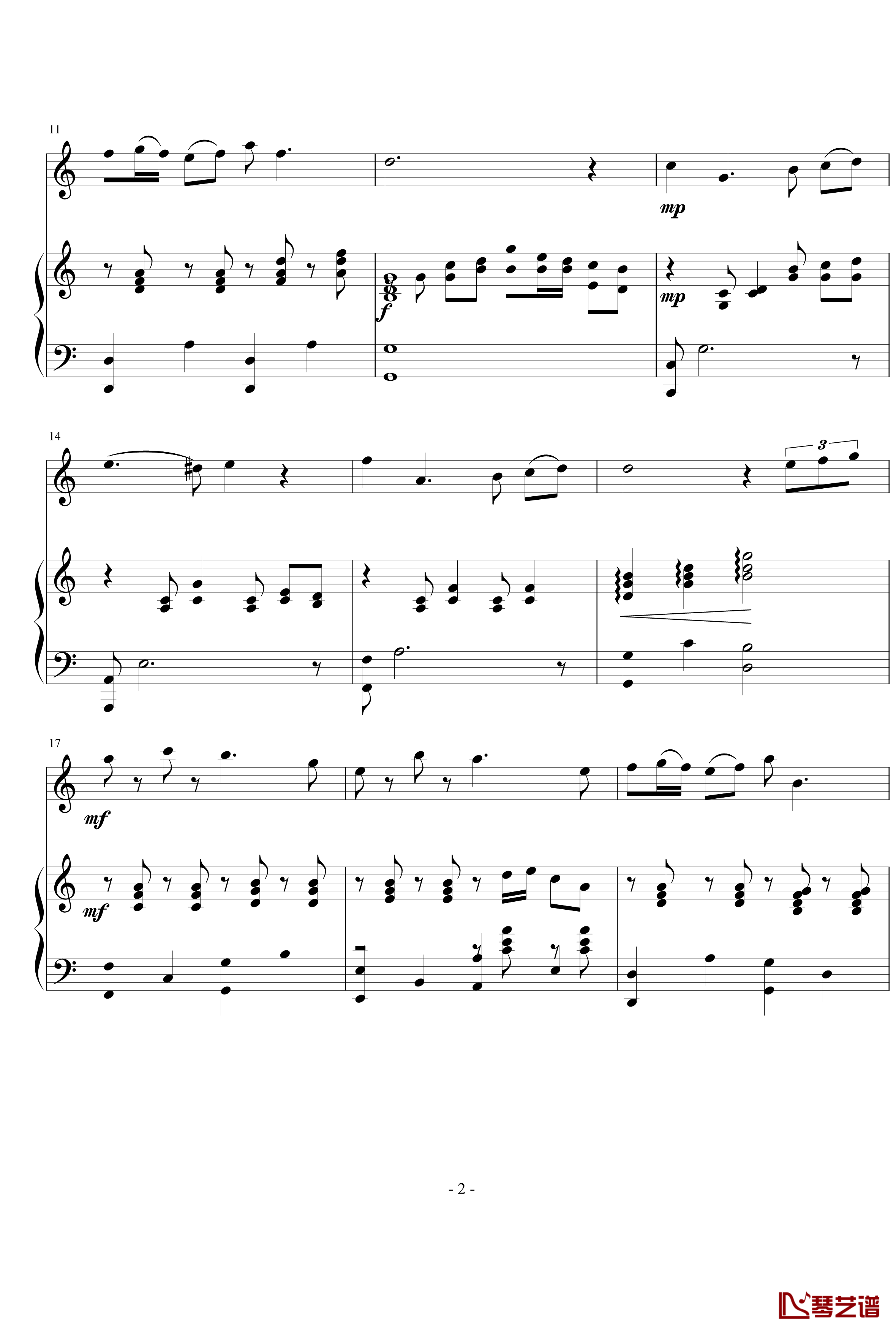 情人节礼物钢琴谱-长笛演奏曲-舞指琴魔2