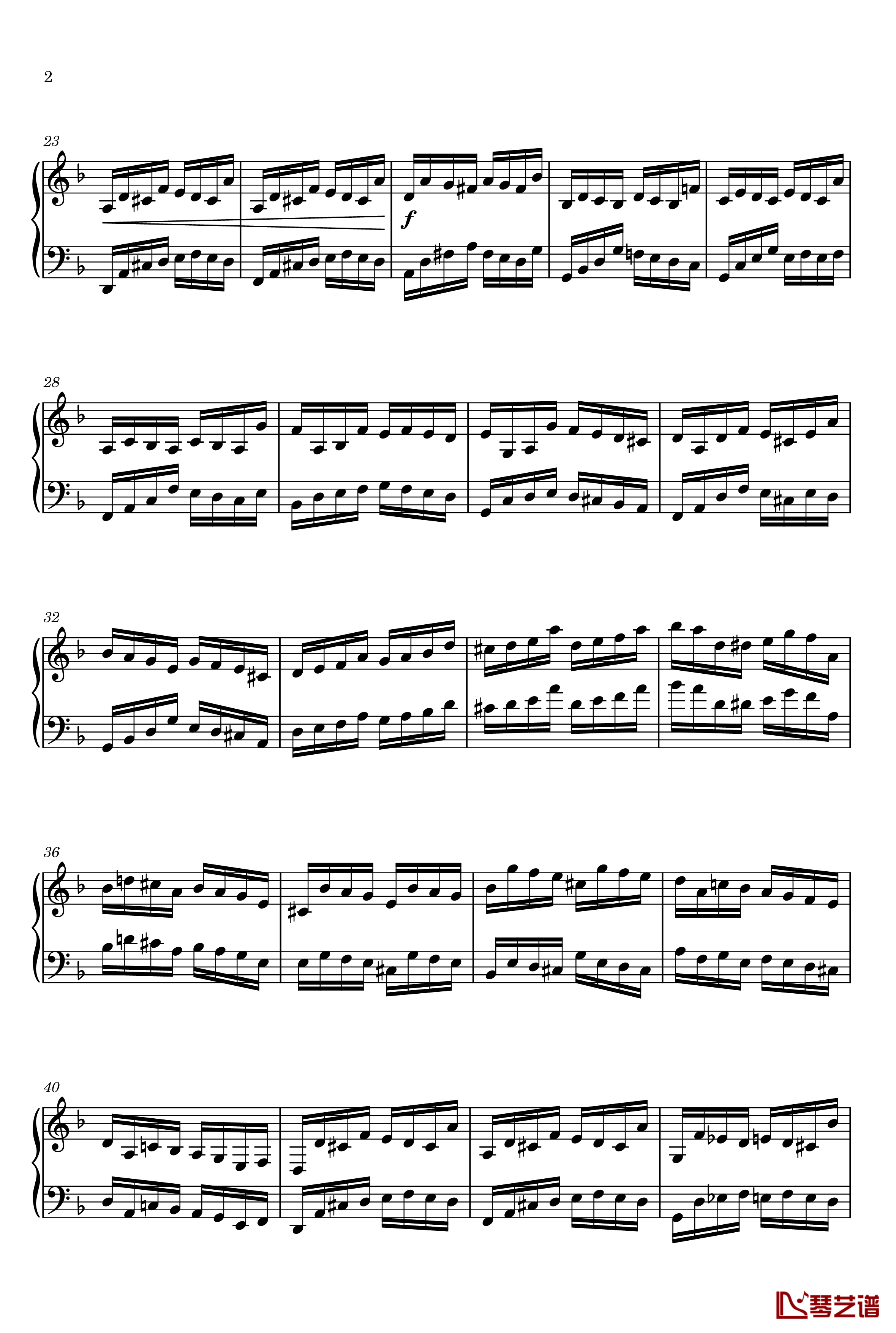 Etude in D Minor钢琴谱-gyf5132