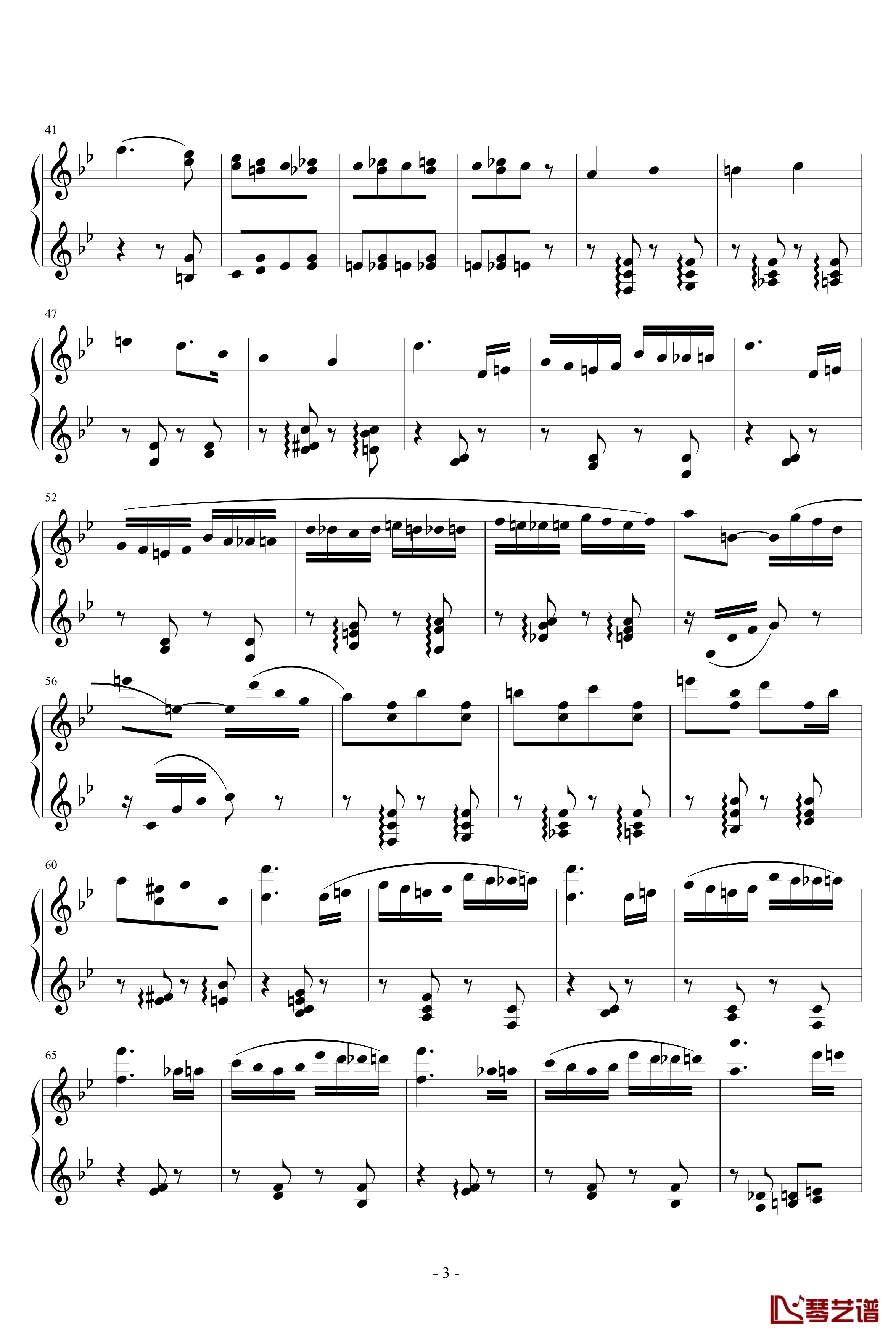 胡桃夹子序曲钢琴谱-柴科夫斯基-Peter Ilyich Tchaikovsky3