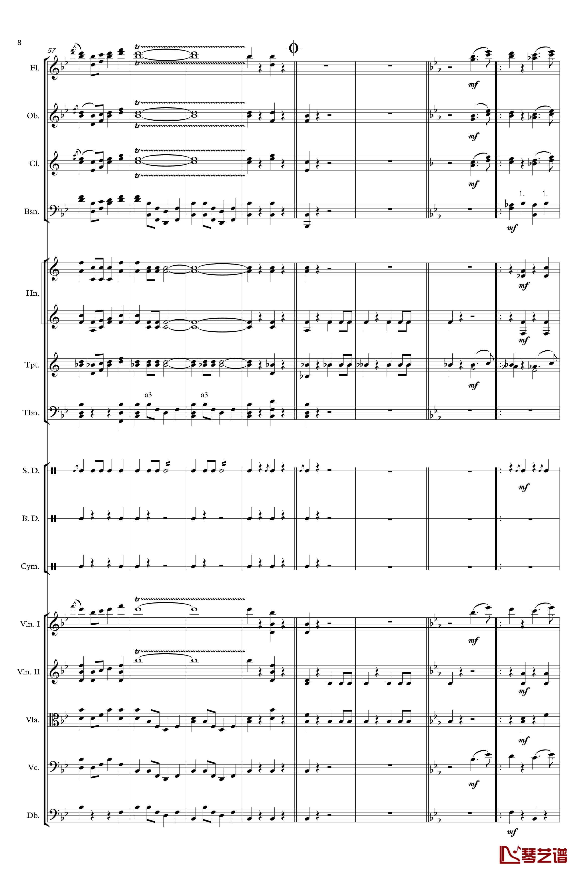 入城式进行曲钢琴谱-Johann Jr. Strauss8