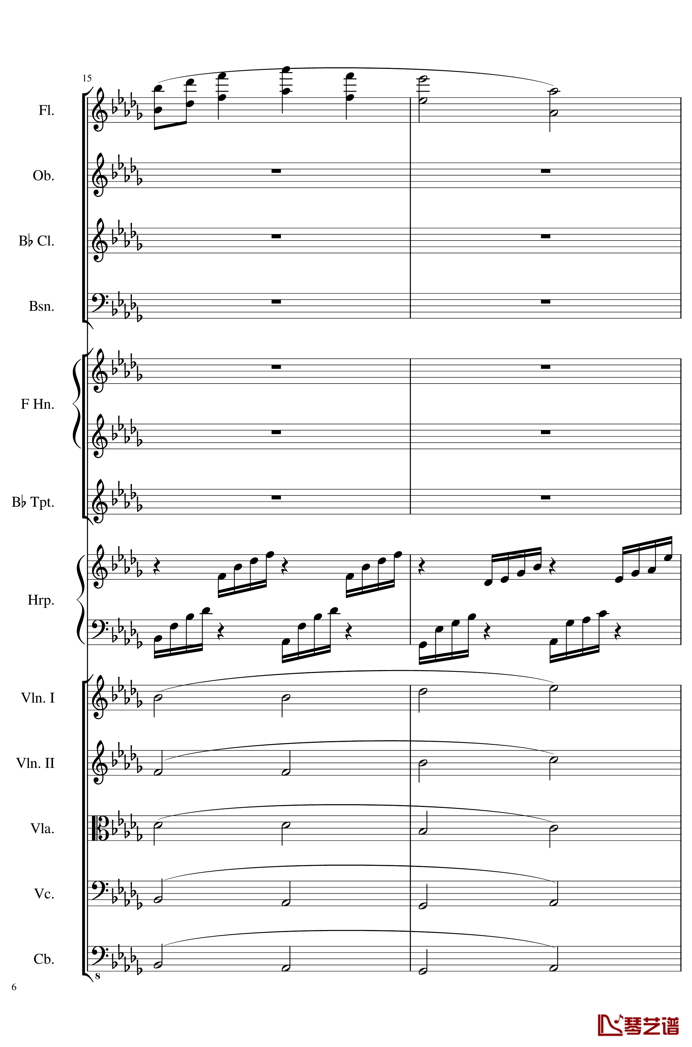 Clair de lune, Op.109钢琴谱-一个球6
