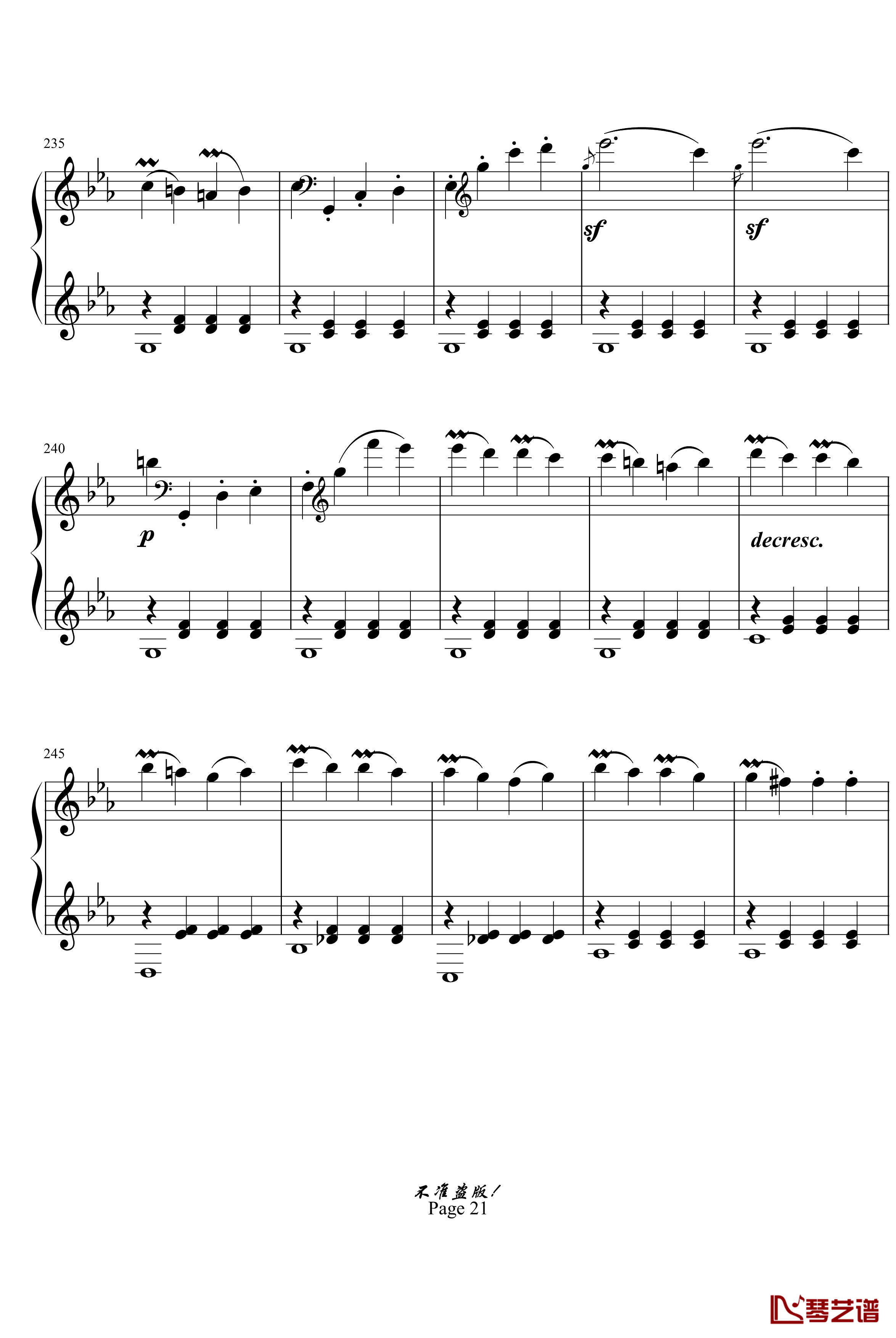 c小调第八钢琴奏鸣曲钢琴谱-悲怆第一乐章-beethoven-贝多芬21