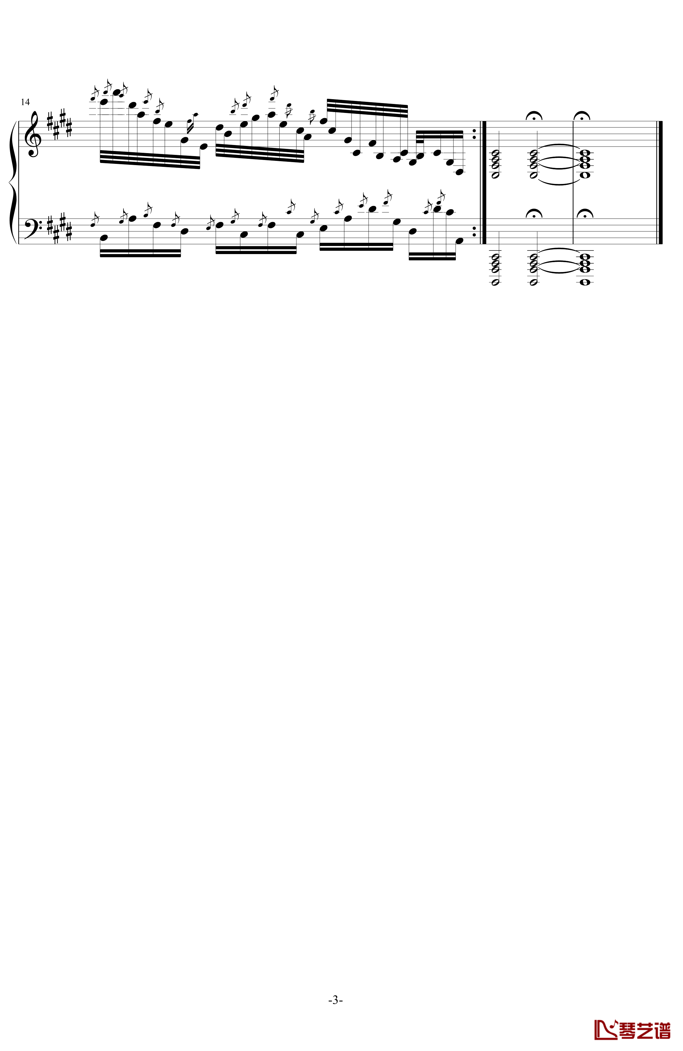 倚音“起义”钢琴谱-第N号练习曲-记memory忆3
