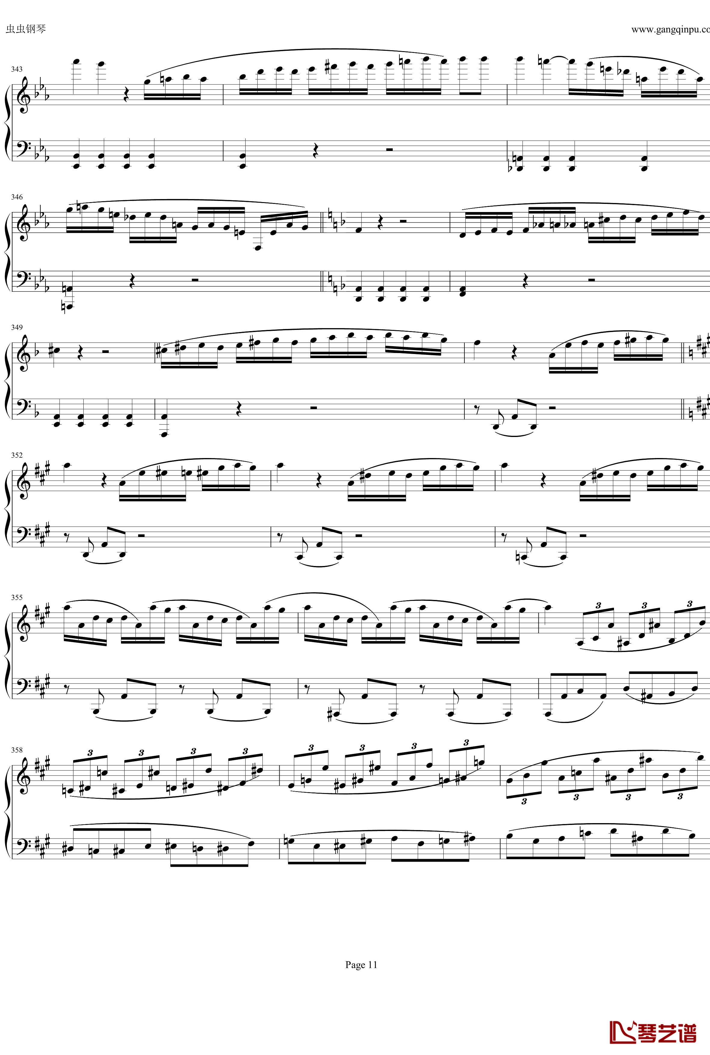 钢琴协奏曲Op61第一乐章钢琴谱-贝多芬-beethoven11