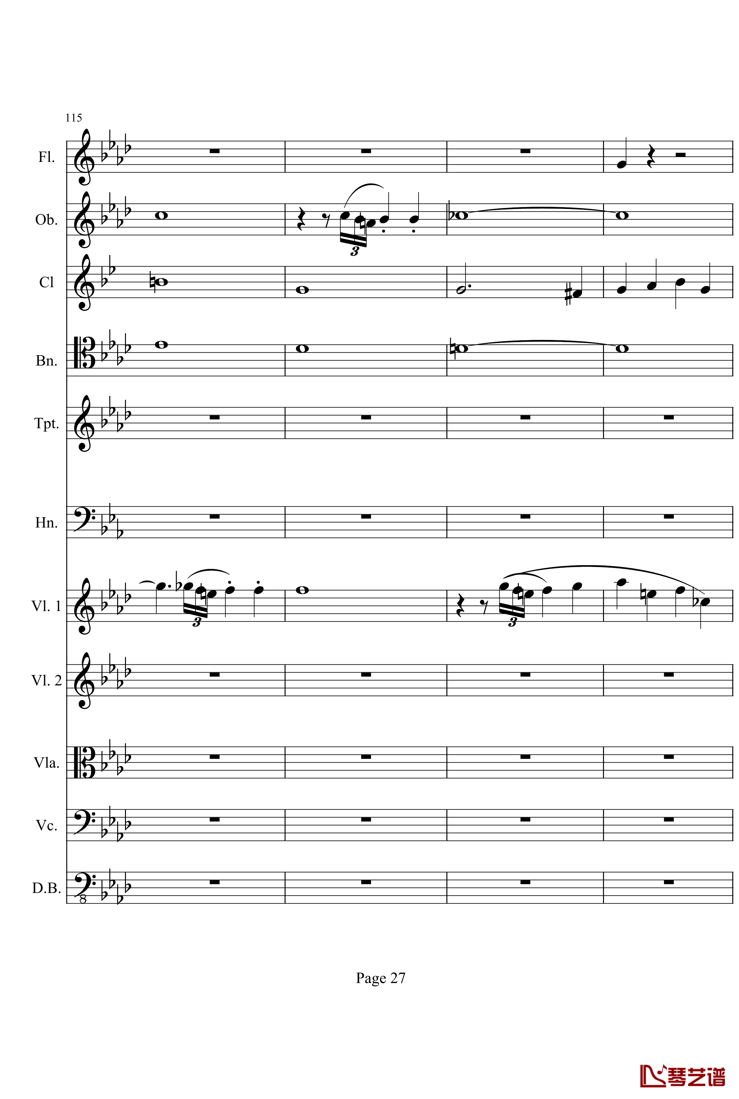 奏鸣曲之交响钢琴谱-第1首-Ⅰ-贝多芬-beethoven27