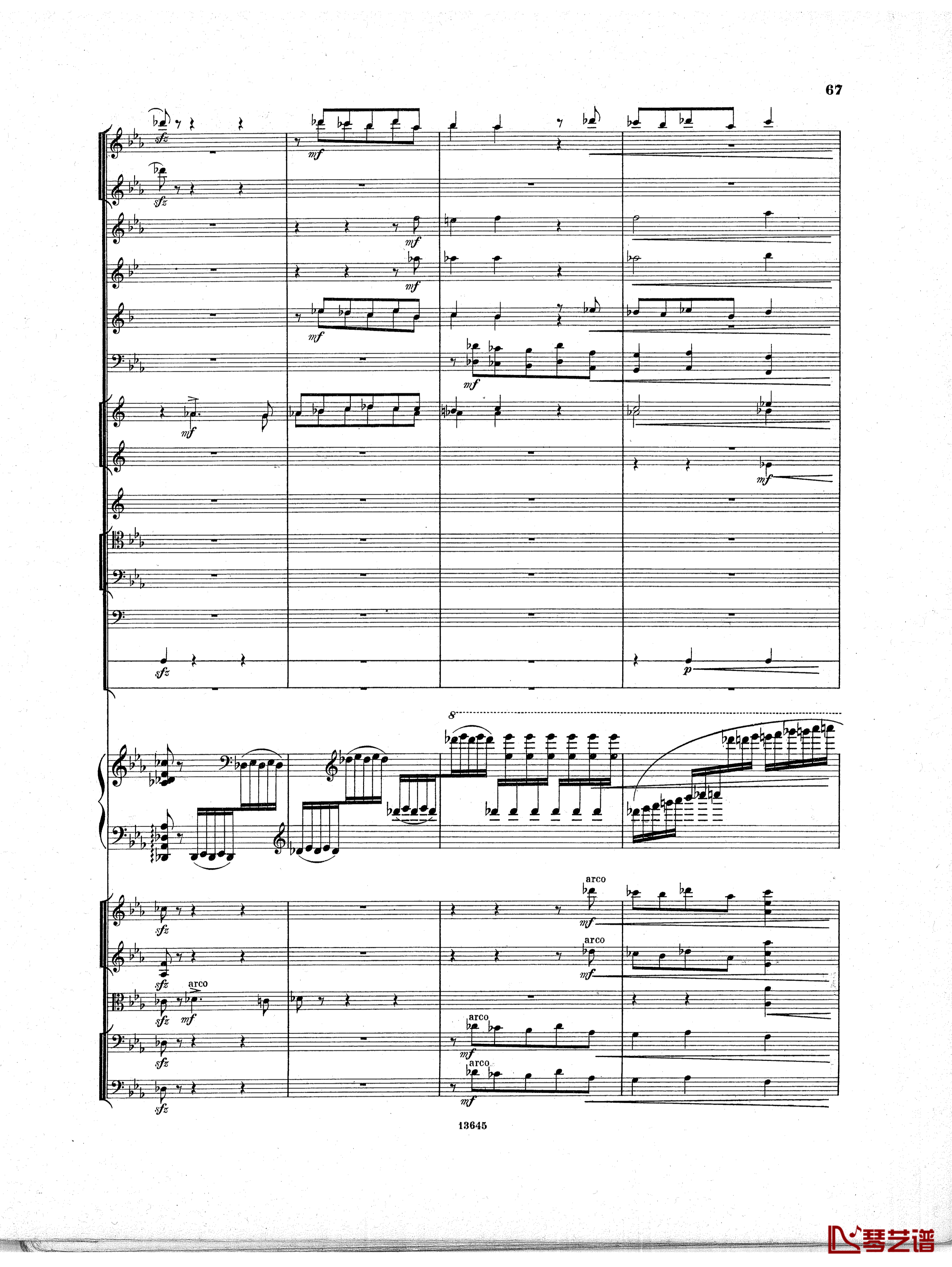 Lyapunov 降E小调第一钢琴协奏曲 Op.4钢琴谱-Lyapunov66