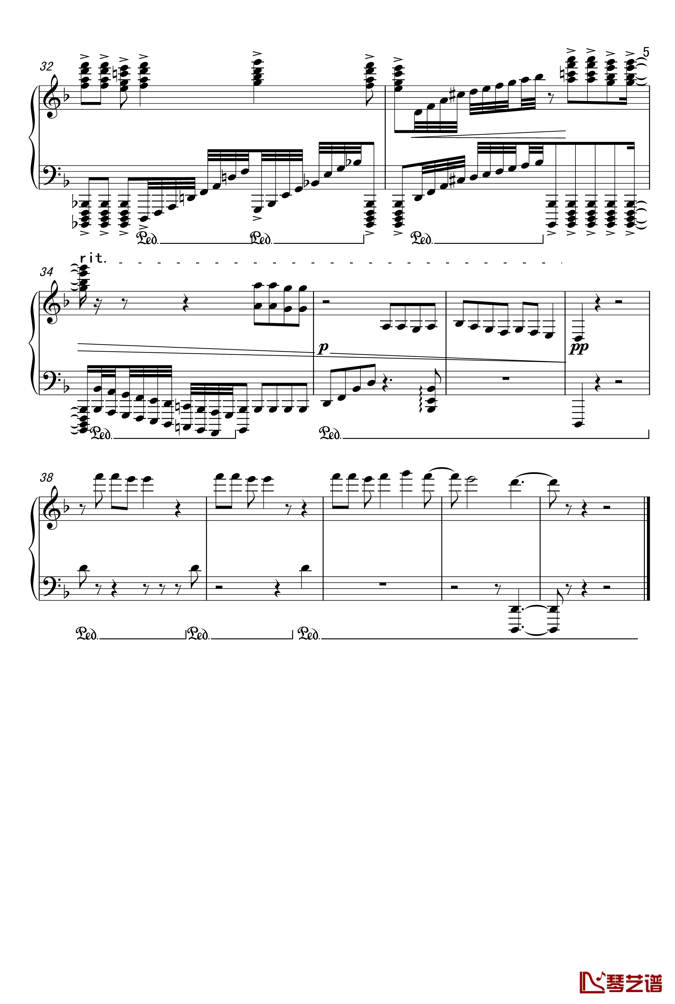 布兰诗歌钢琴谱-纯粹版-马克西姆-Maksim·Mrvica5