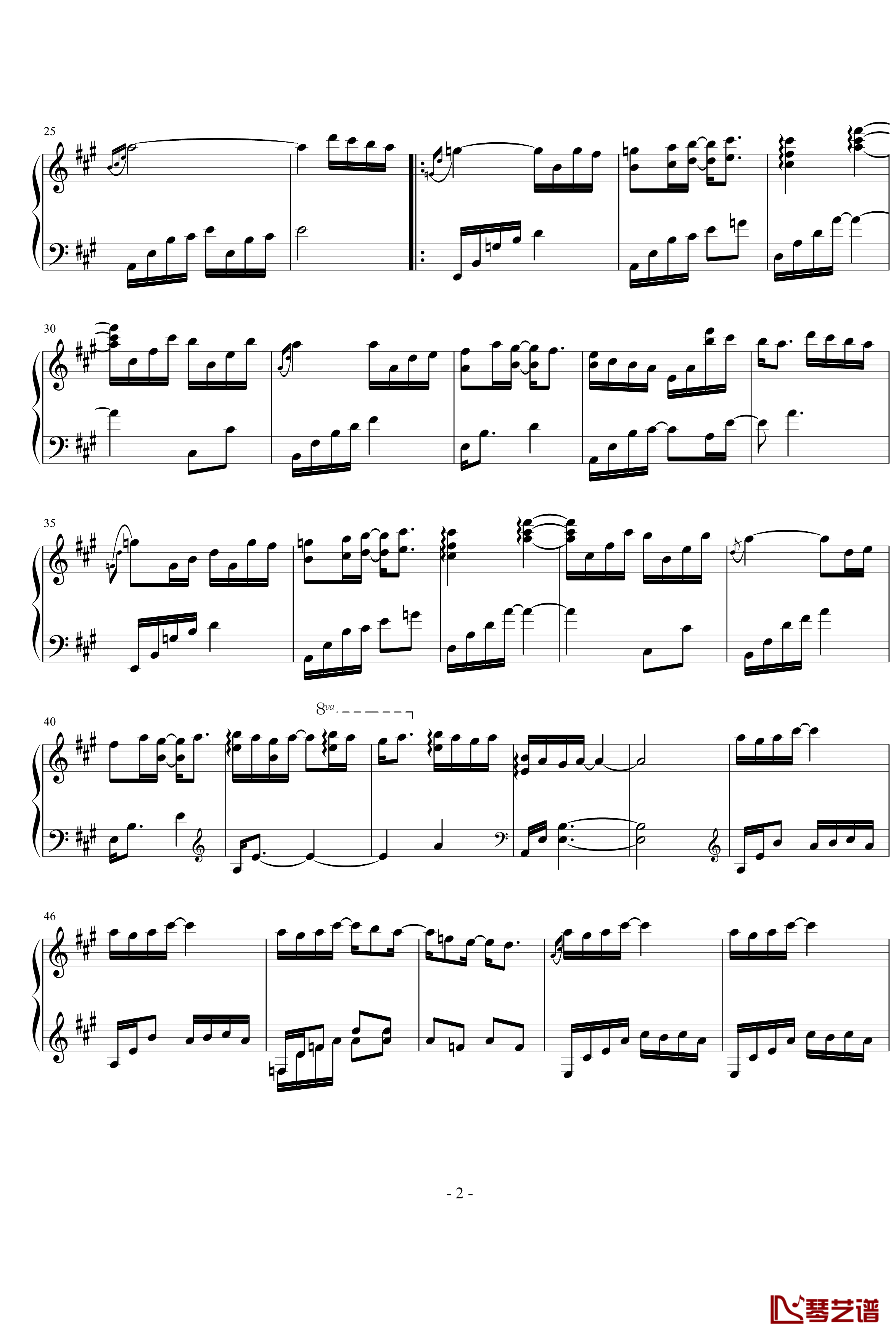 If I could see you again钢琴谱-Yiruma2