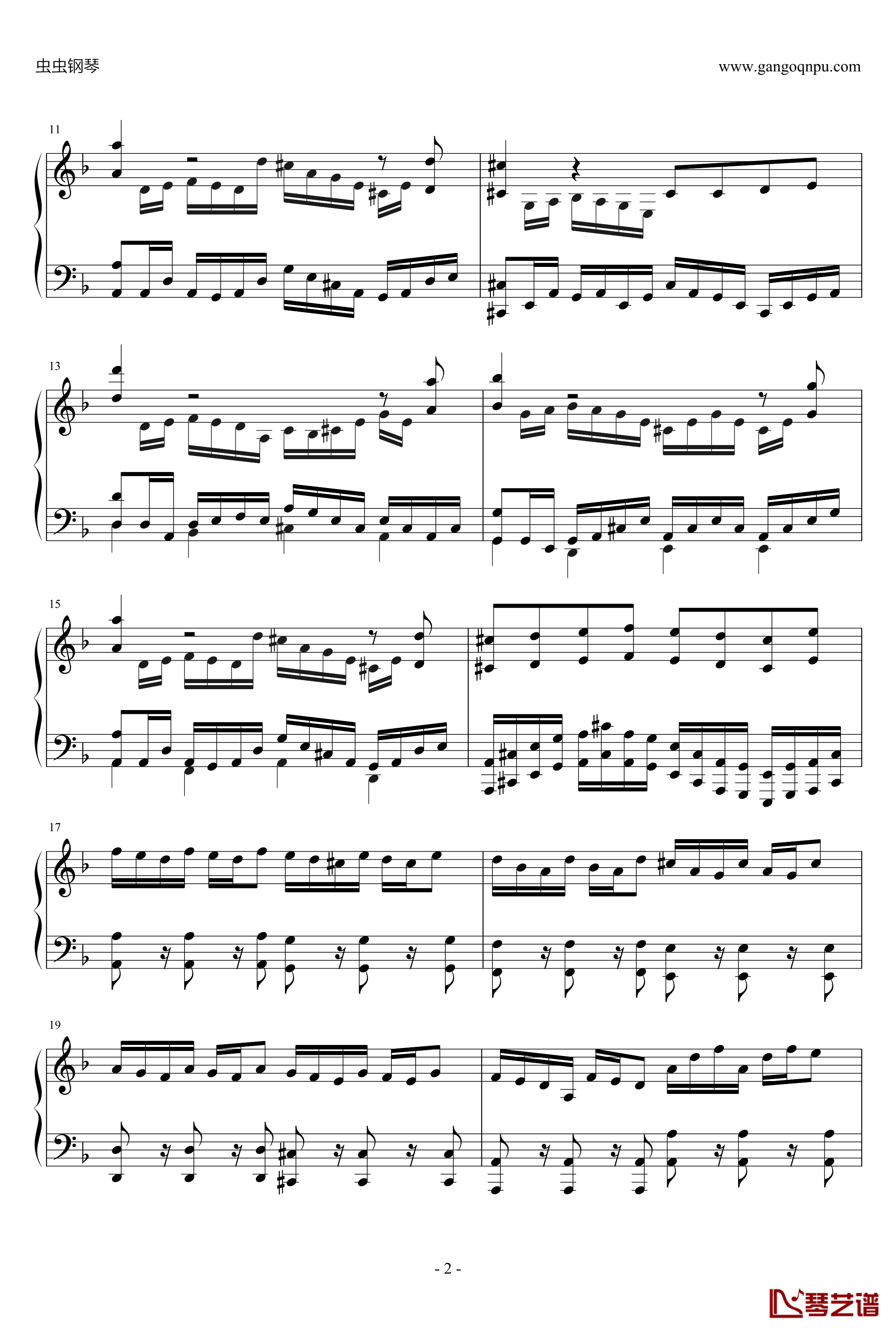 D小调小奏鸣曲钢琴谱-Jordan_Lin2