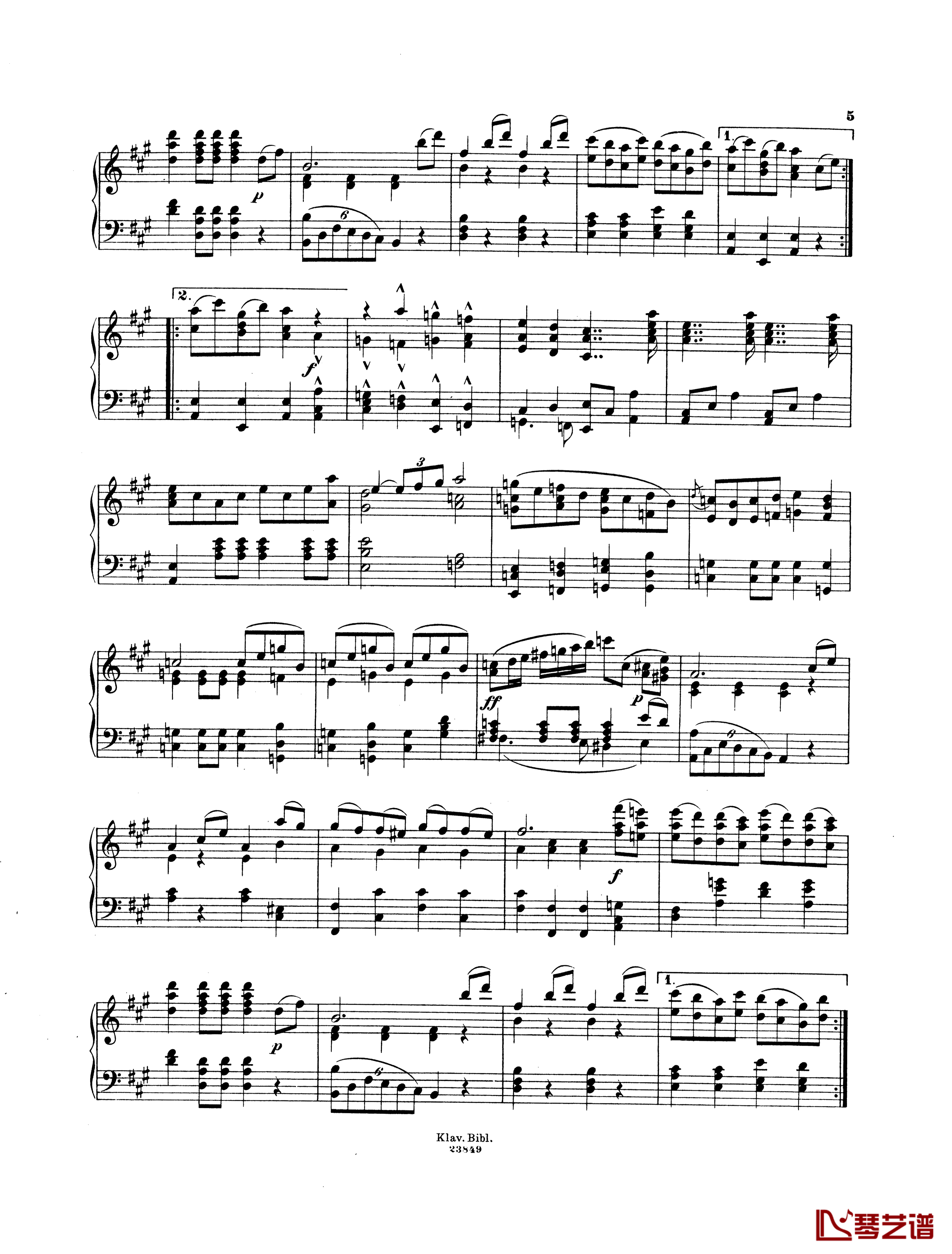 拉科西进行曲 Op.24钢琴谱-柏辽兹3