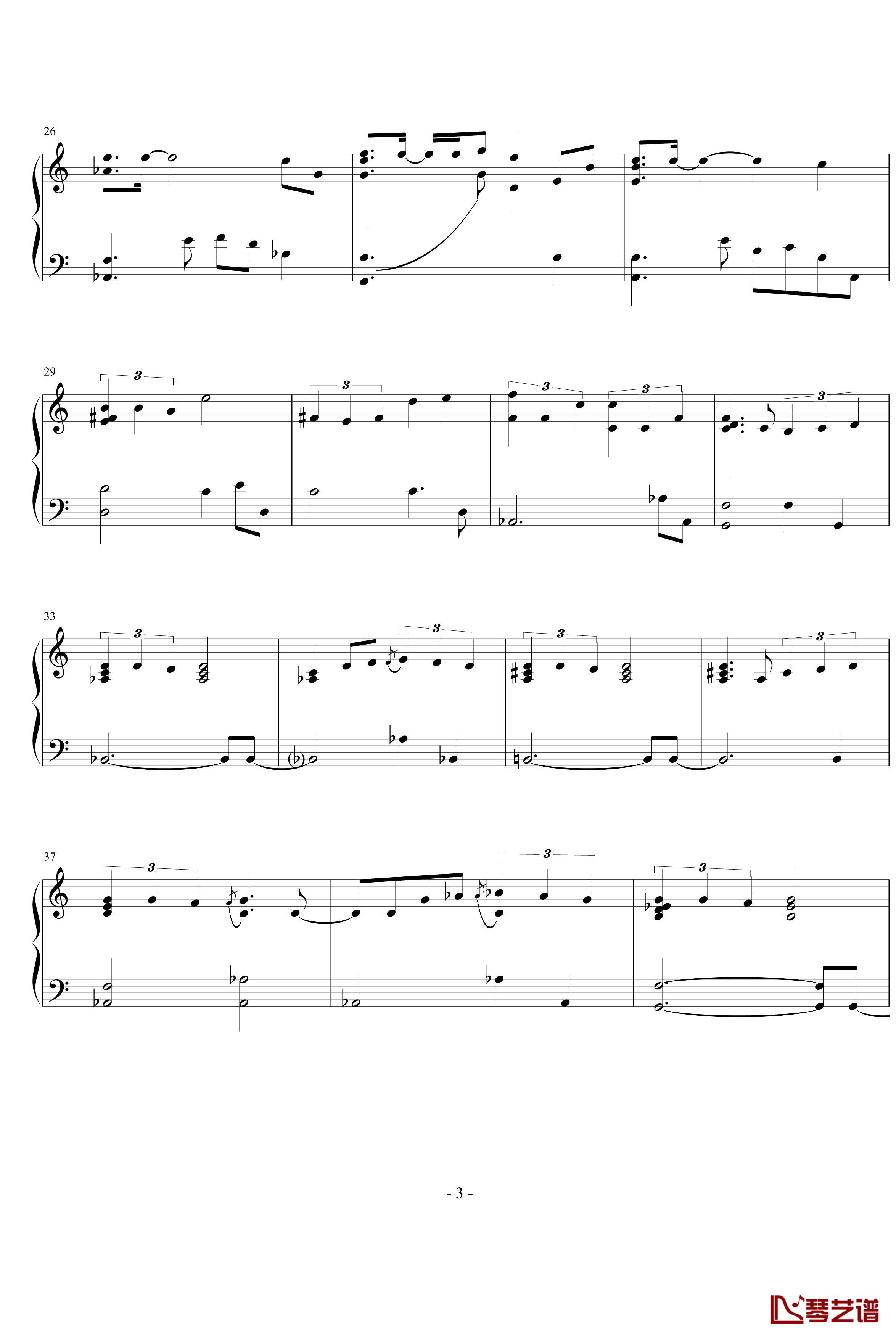 Sky钢琴谱-Yiruma3