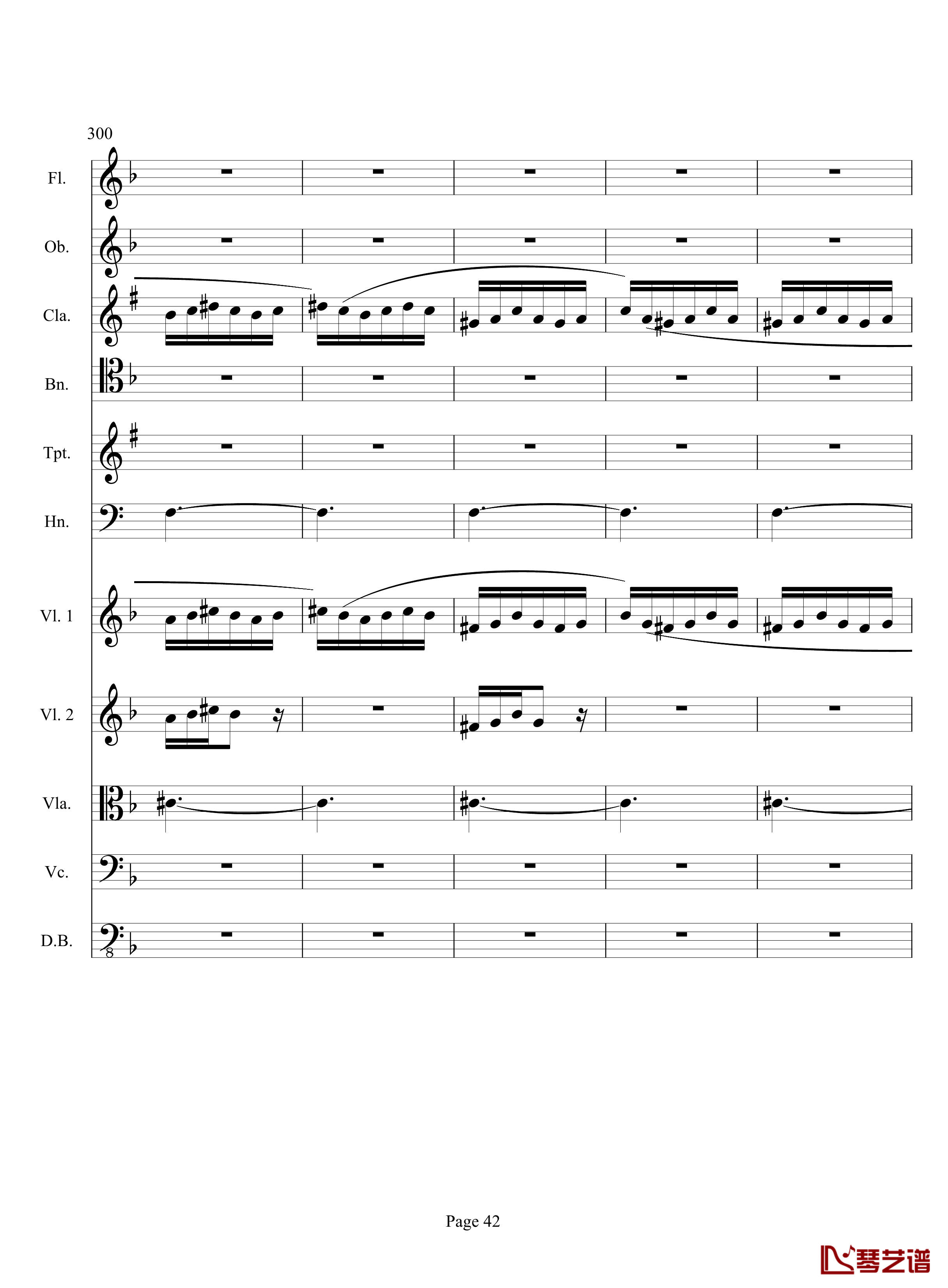奏鸣曲之交响钢琴谱-第17首-Ⅲ-贝多芬-beethoven42