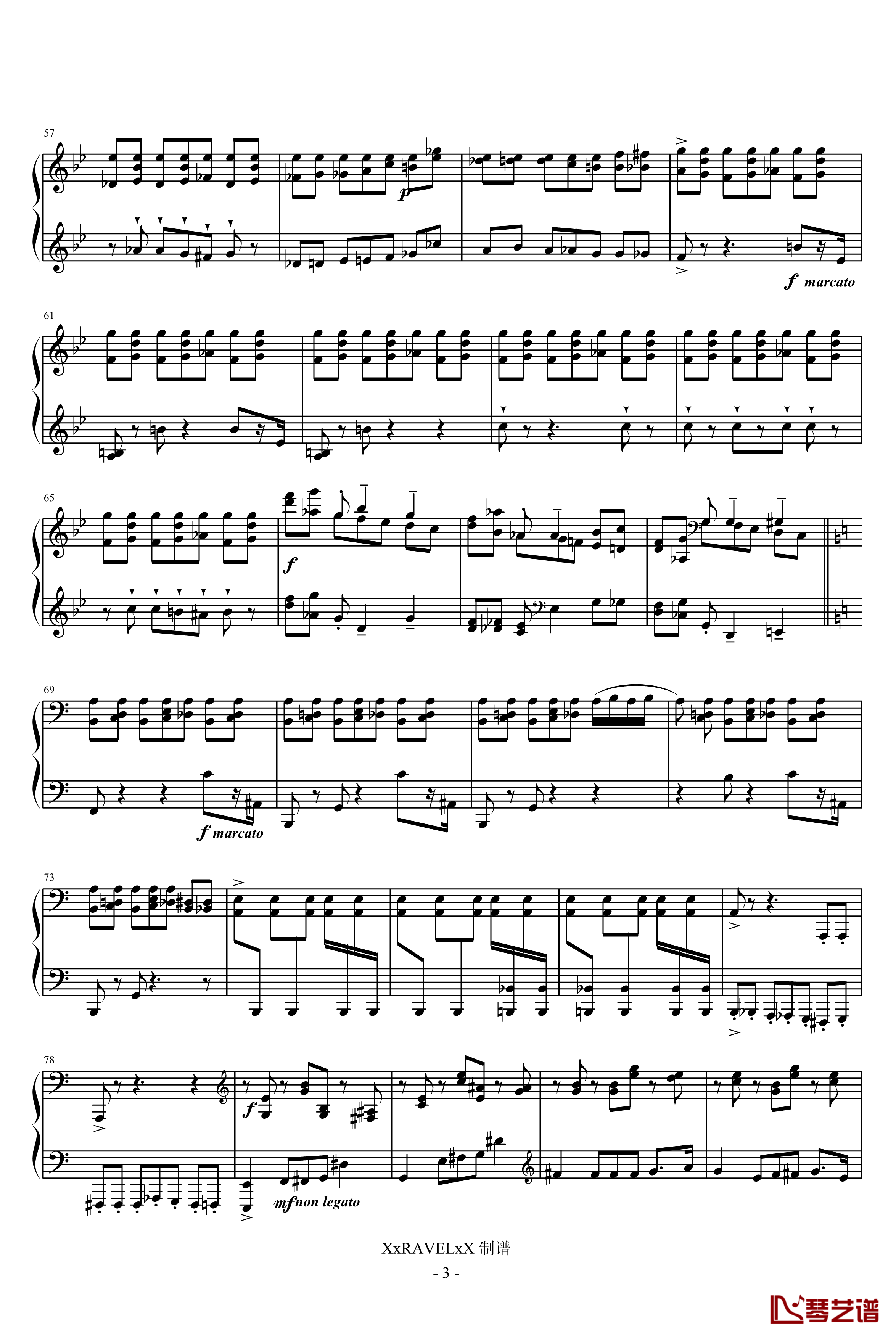 第七钢琴奏鸣曲钢琴谱-第三乐章-普罗科非耶夫3