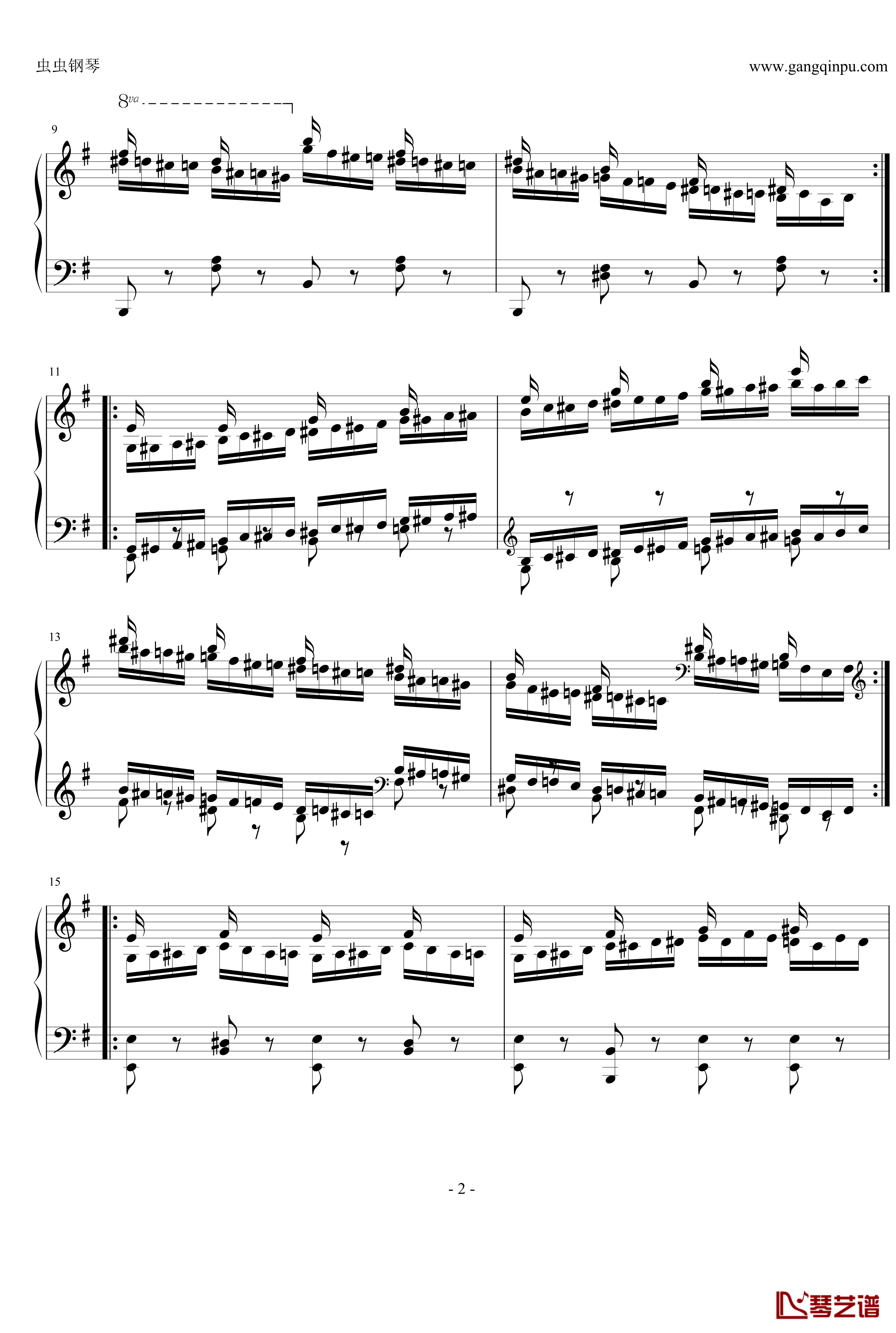 车尔尼练习曲op365.19钢琴谱-车尔尼-Czerny2