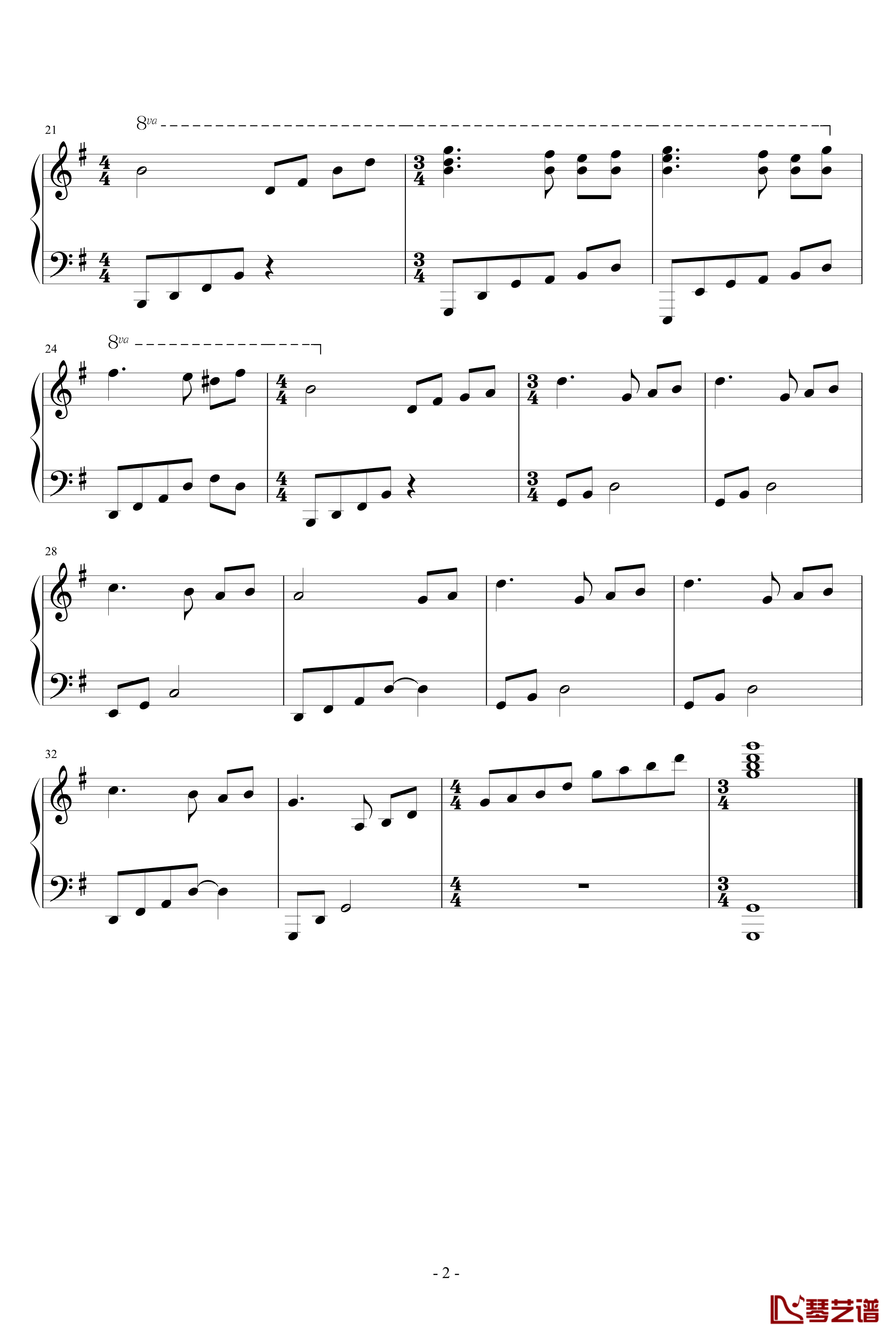 小步舞曲钢琴谱-zhouyun5252