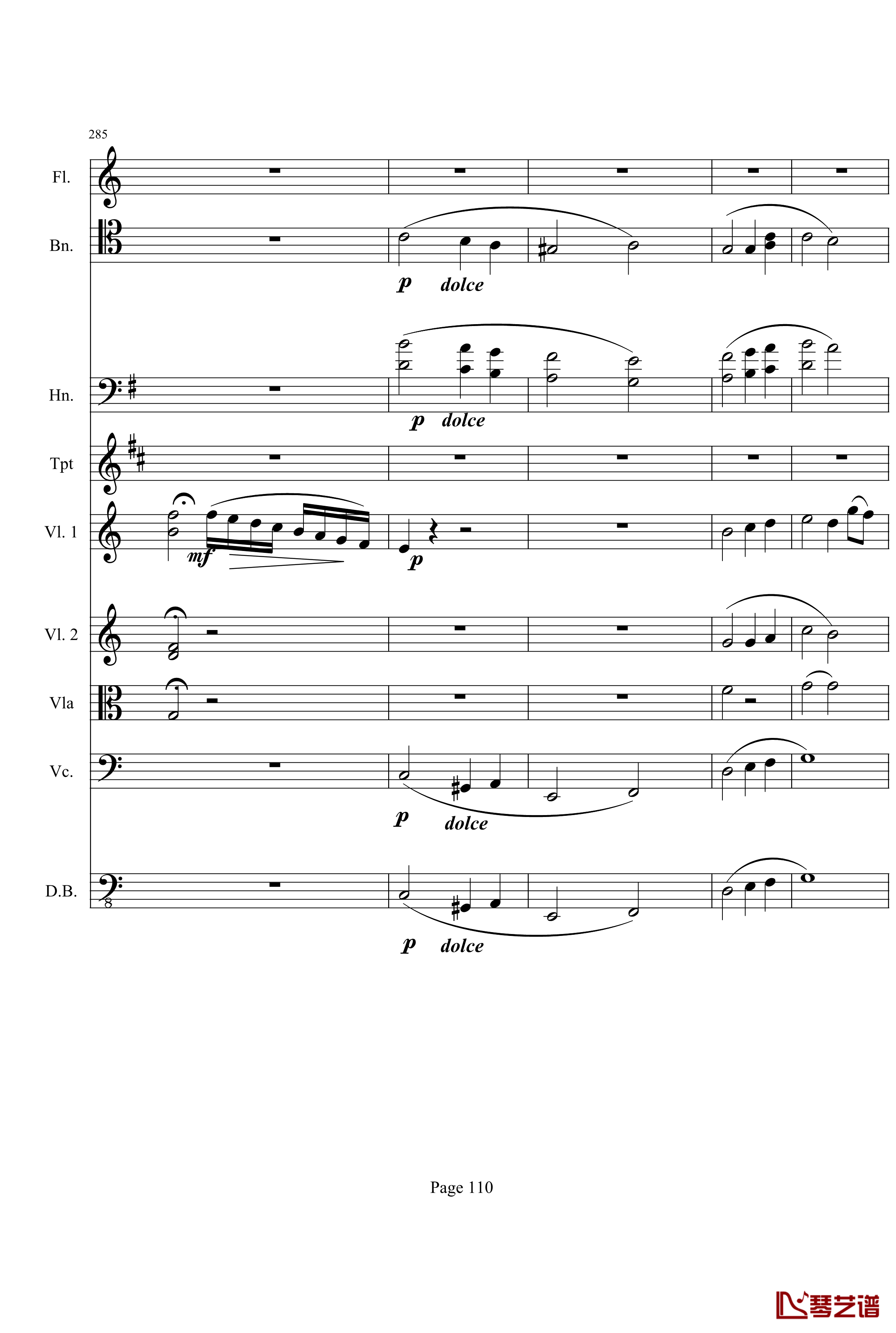 奏鸣曲之交响钢琴谱-第21首-Ⅰ-贝多芬-beethoven110