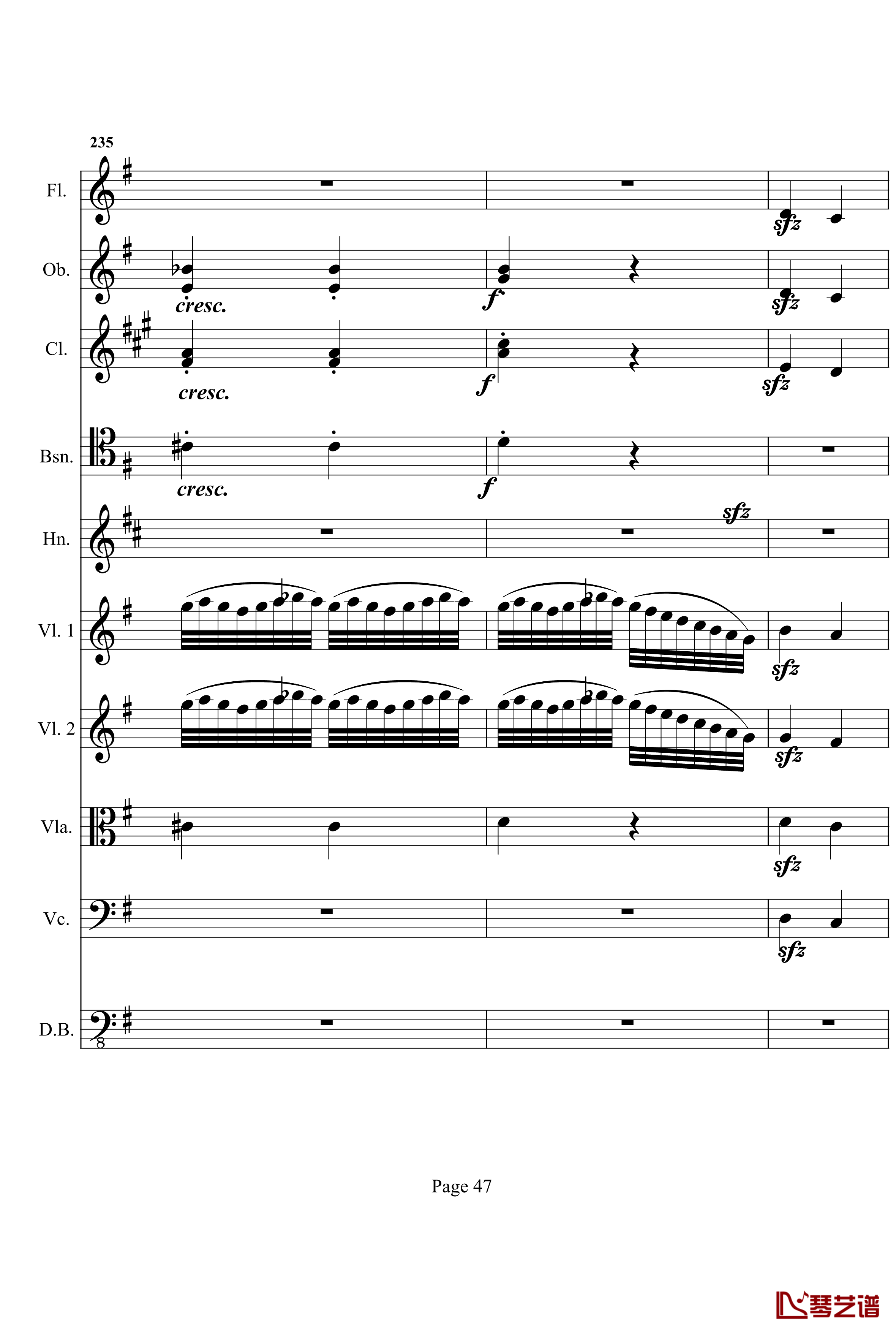 奏鸣曲之交响钢琴谱- 第十首-Ⅰ-贝多芬-beethoven47