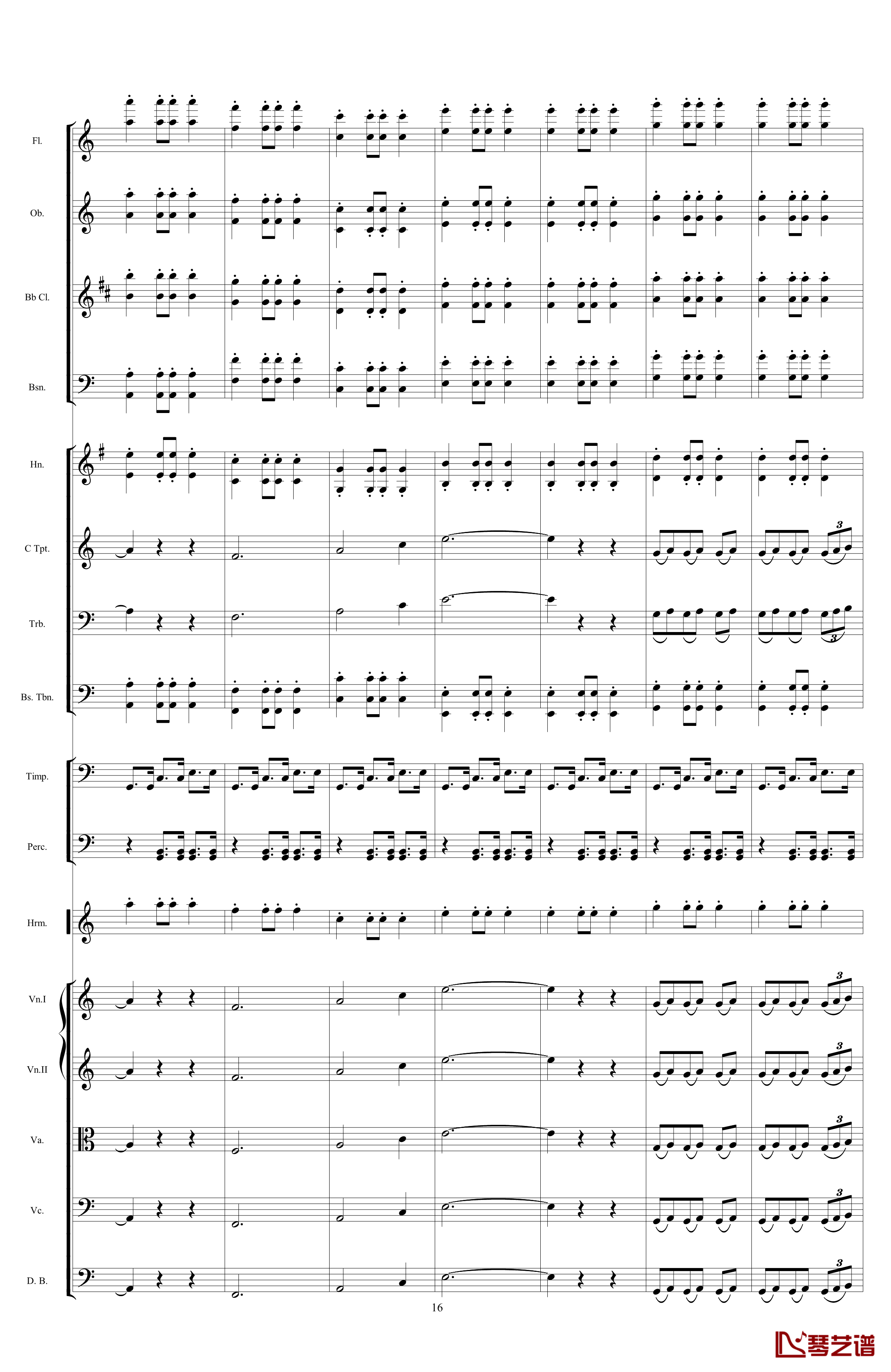 口琴协奏曲钢琴谱-世界名曲16
