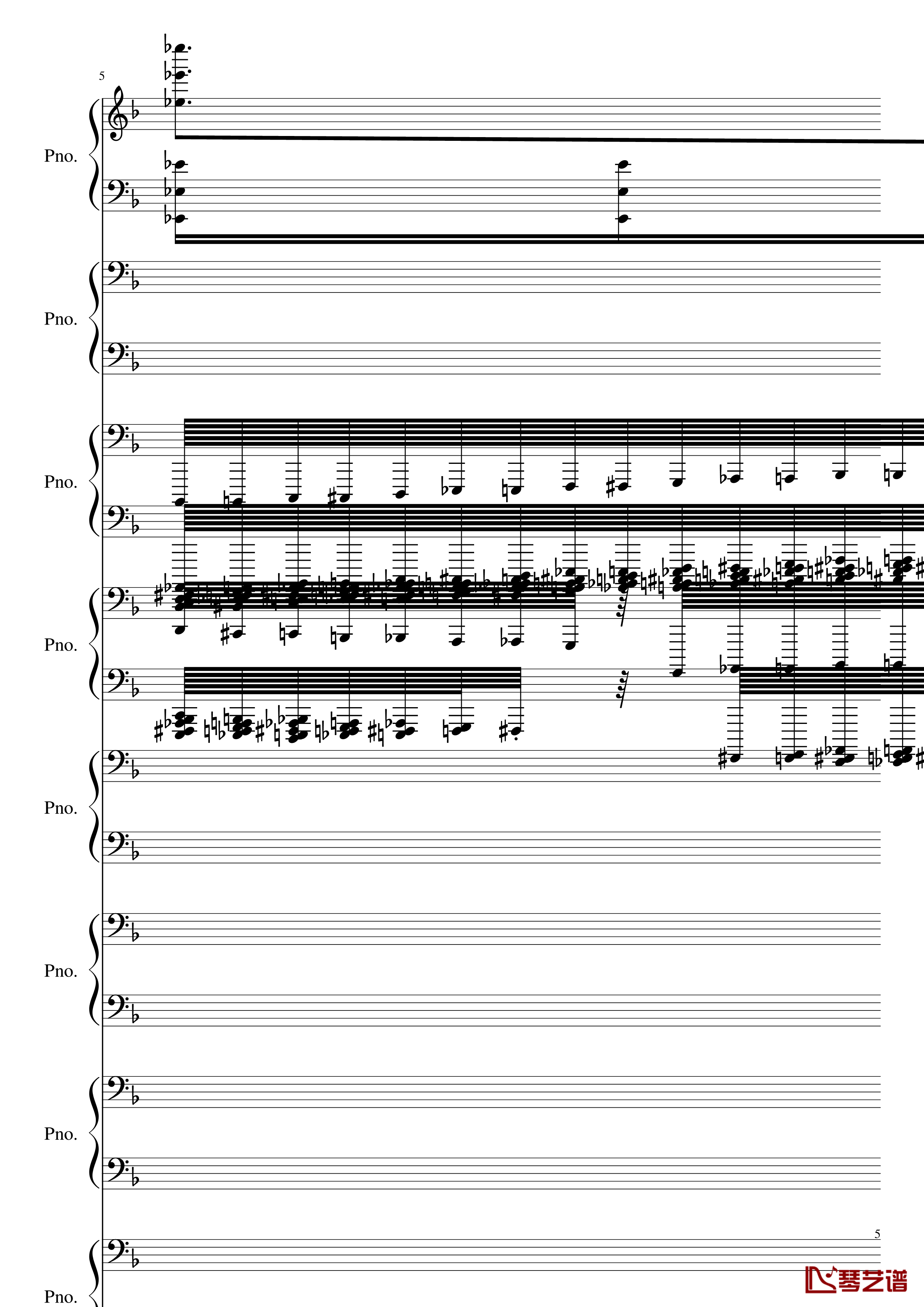 彩虹猫和Trololo钢琴谱-黑化5