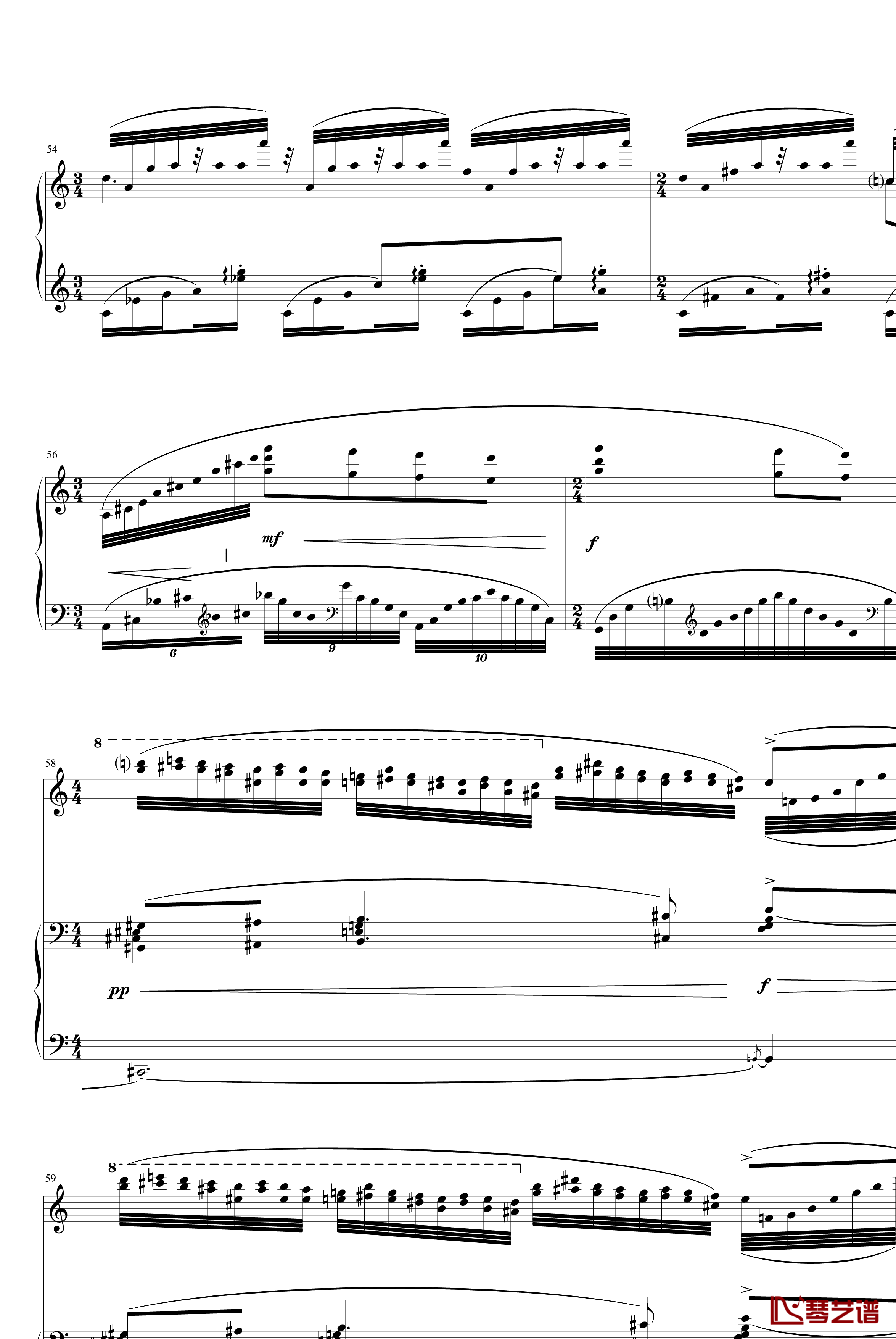 夜之幽灵组曲之水妖钢琴谱-拉威尔-Ravel7