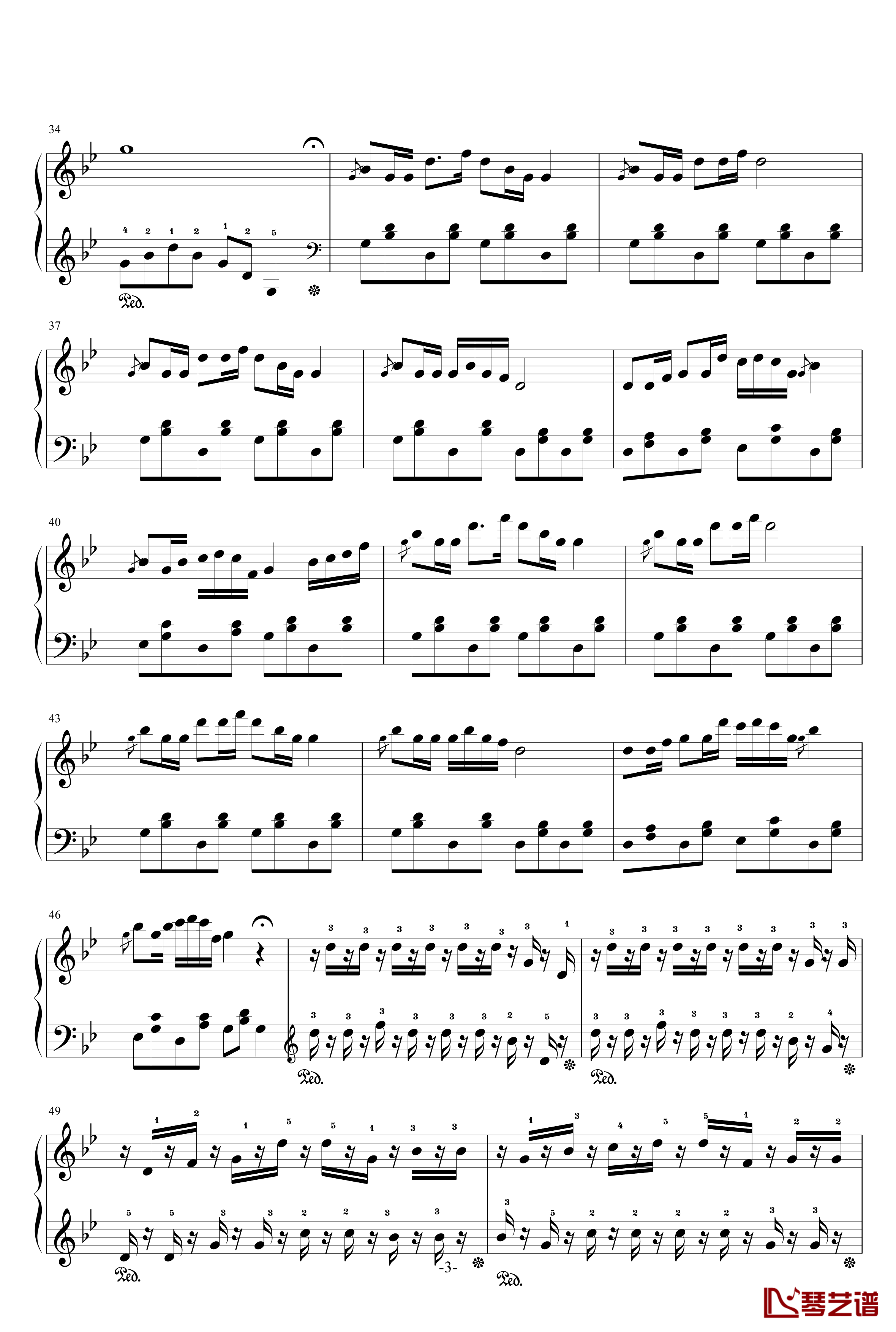 侗族多耶舞钢琴谱-戴尚辉-修改版3