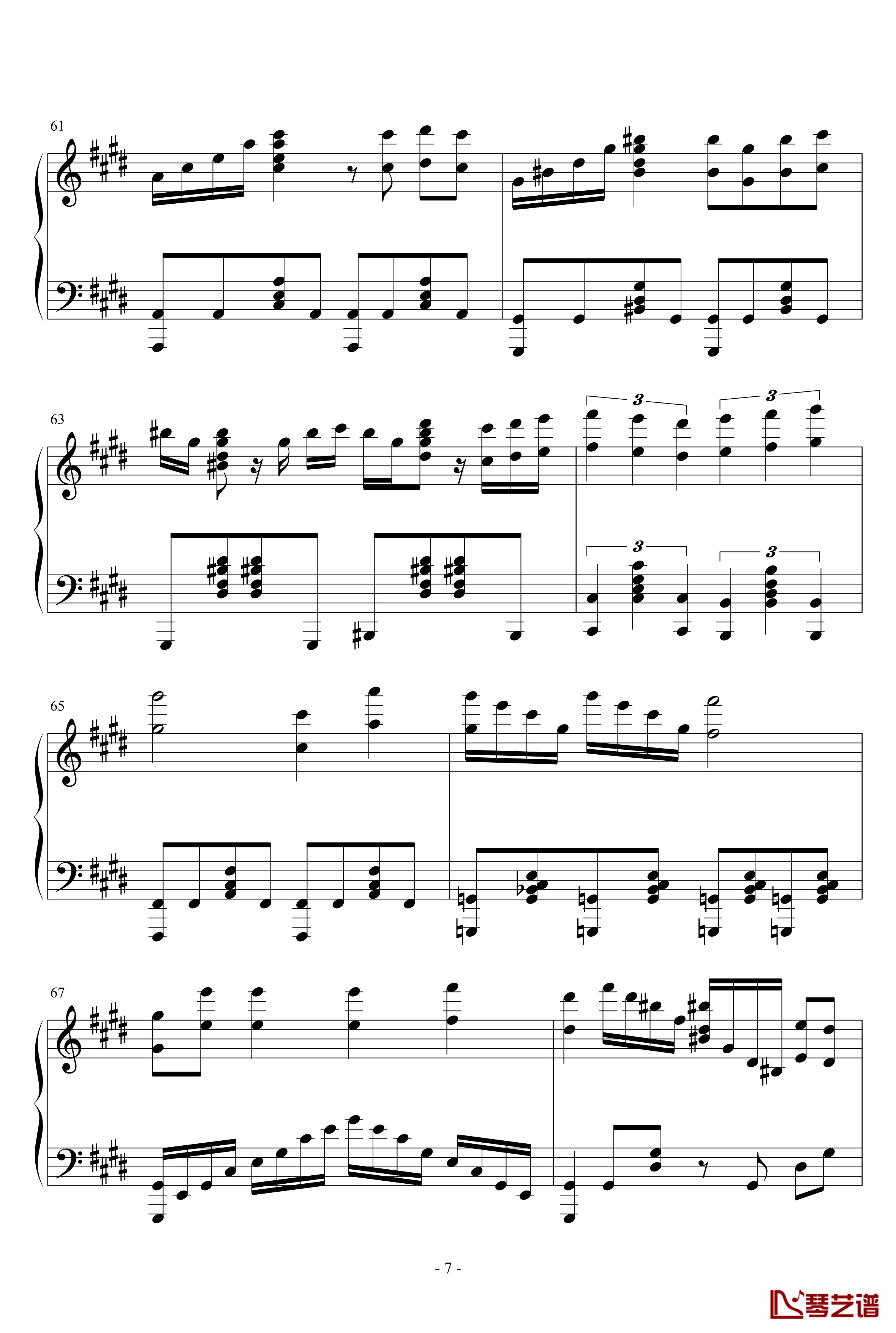 Parousia钢琴谱-Cytus第四章-Deemo-游戏歌曲7