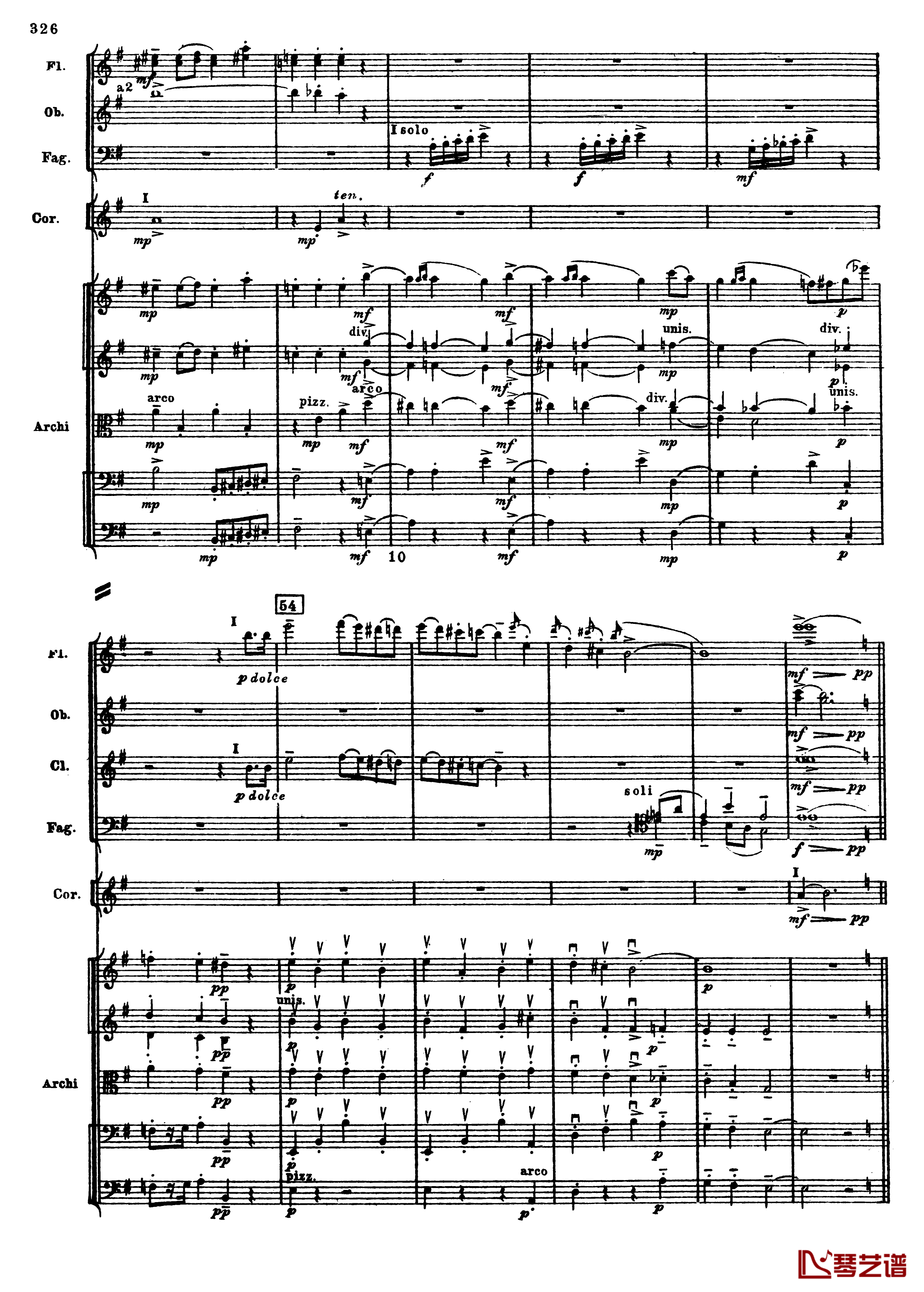 普罗科菲耶夫第三钢琴协奏曲钢琴谱-总谱-普罗科非耶夫58